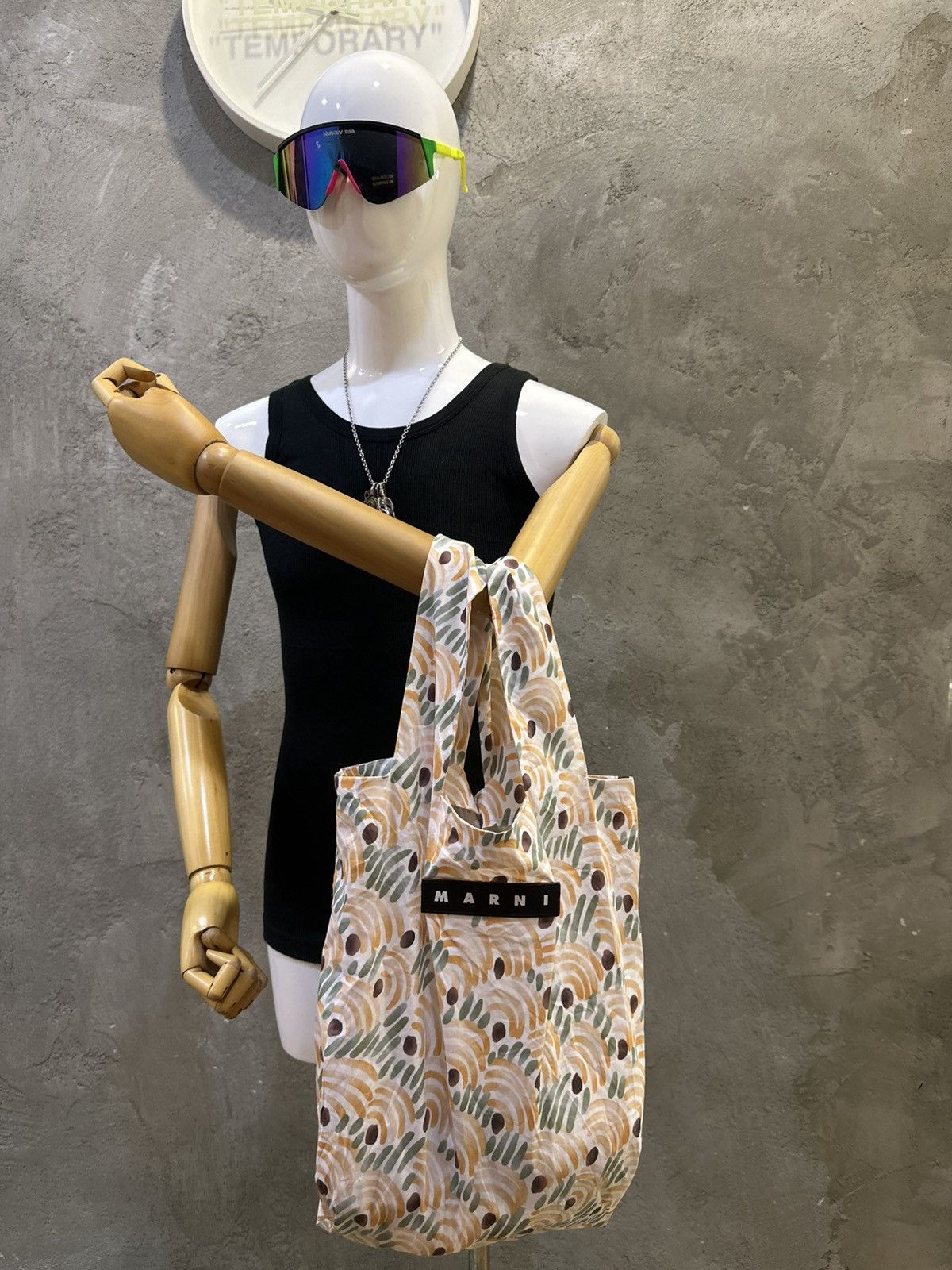 Marni SS21 Marni Abstract Tote Bag (Leather Logo) Size ONE SIZE - 3 Thumbnail