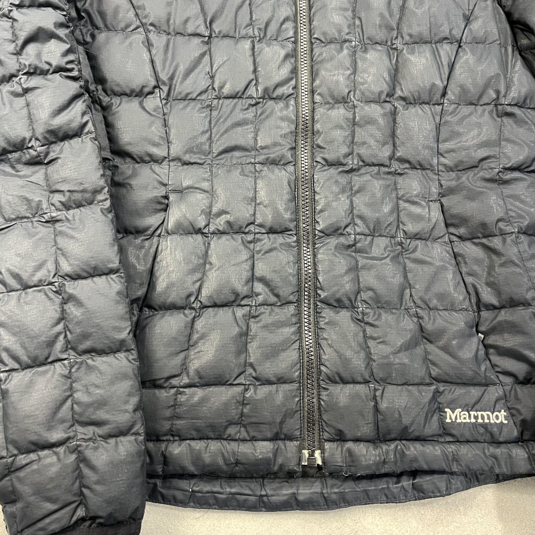 Marmot Marmot Jacket Womens Medium Black 700 Fill Down Quilted Puffer Insulated Coat Size M / US 6-8 / IT 42-44 - 4 Thumbnail
