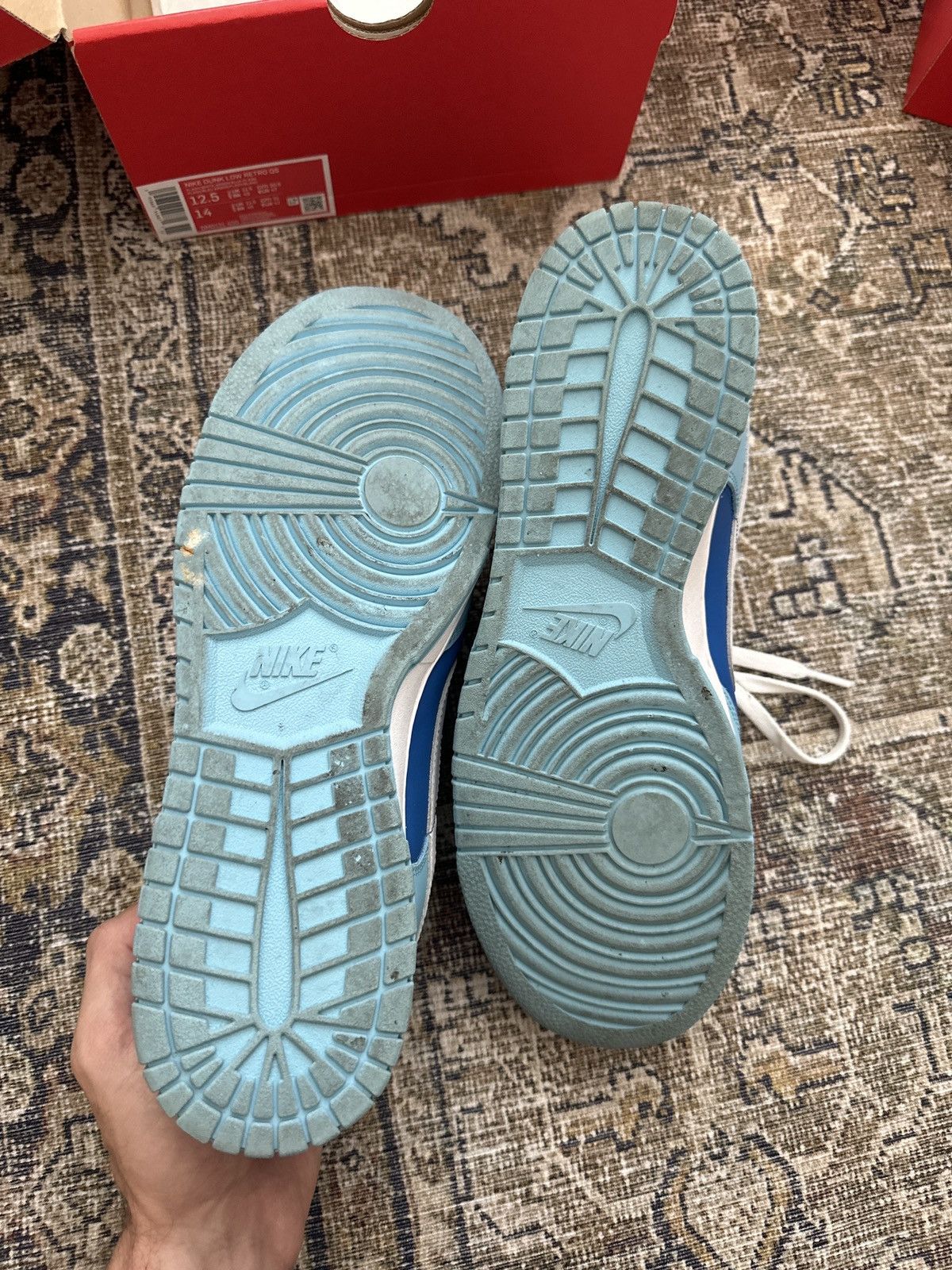 Nike Nike Dunk Blue Argon Size US 12.5 / EU 45-46 - 6 Thumbnail