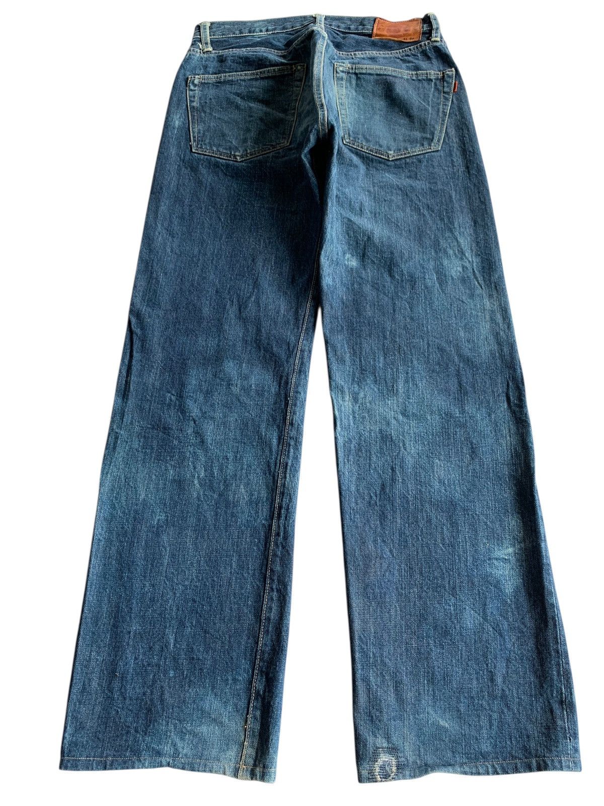 Kapital VINTAGE OMNIGOD JAPANESE BUTTON FLY SELVEDGE DISTRESSEDDENIM Size US 30 / EU 46 - 4 Thumbnail
