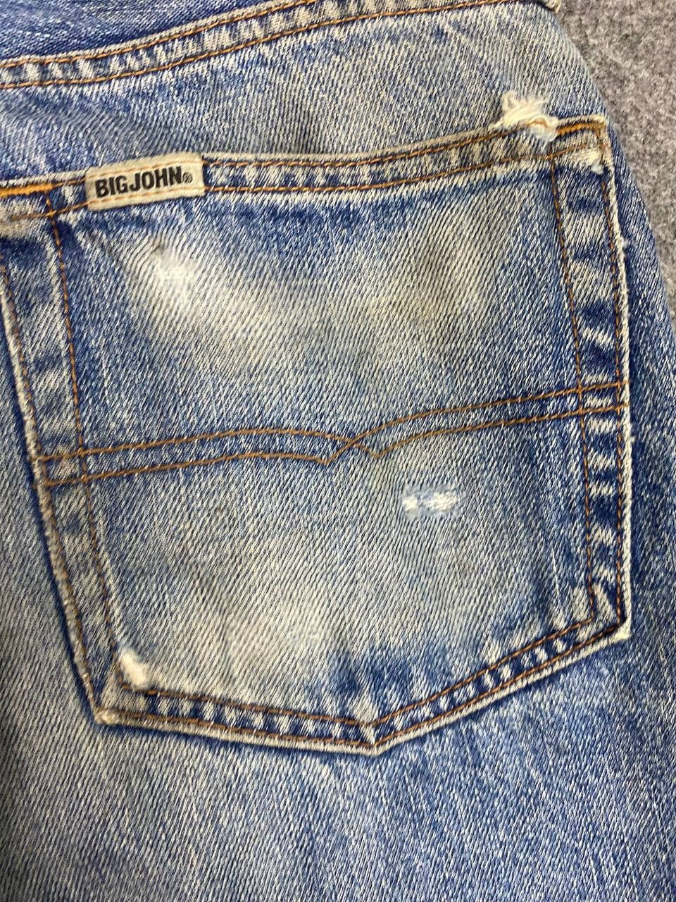 Big John vintage big john distressed denim nice design Size US 33 - 4 Thumbnail