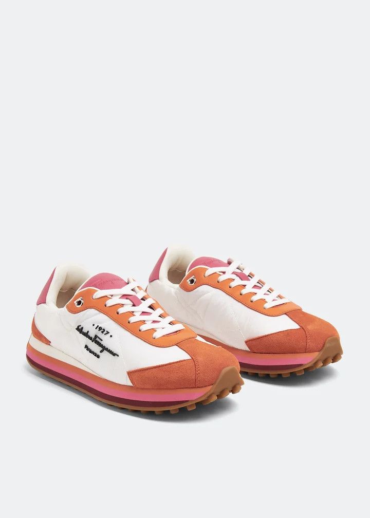 Salvatore Ferragamo o1y0426 Low-Top Sneakers in Multicolor Size US 4 / IT 34 - 3 Thumbnail
