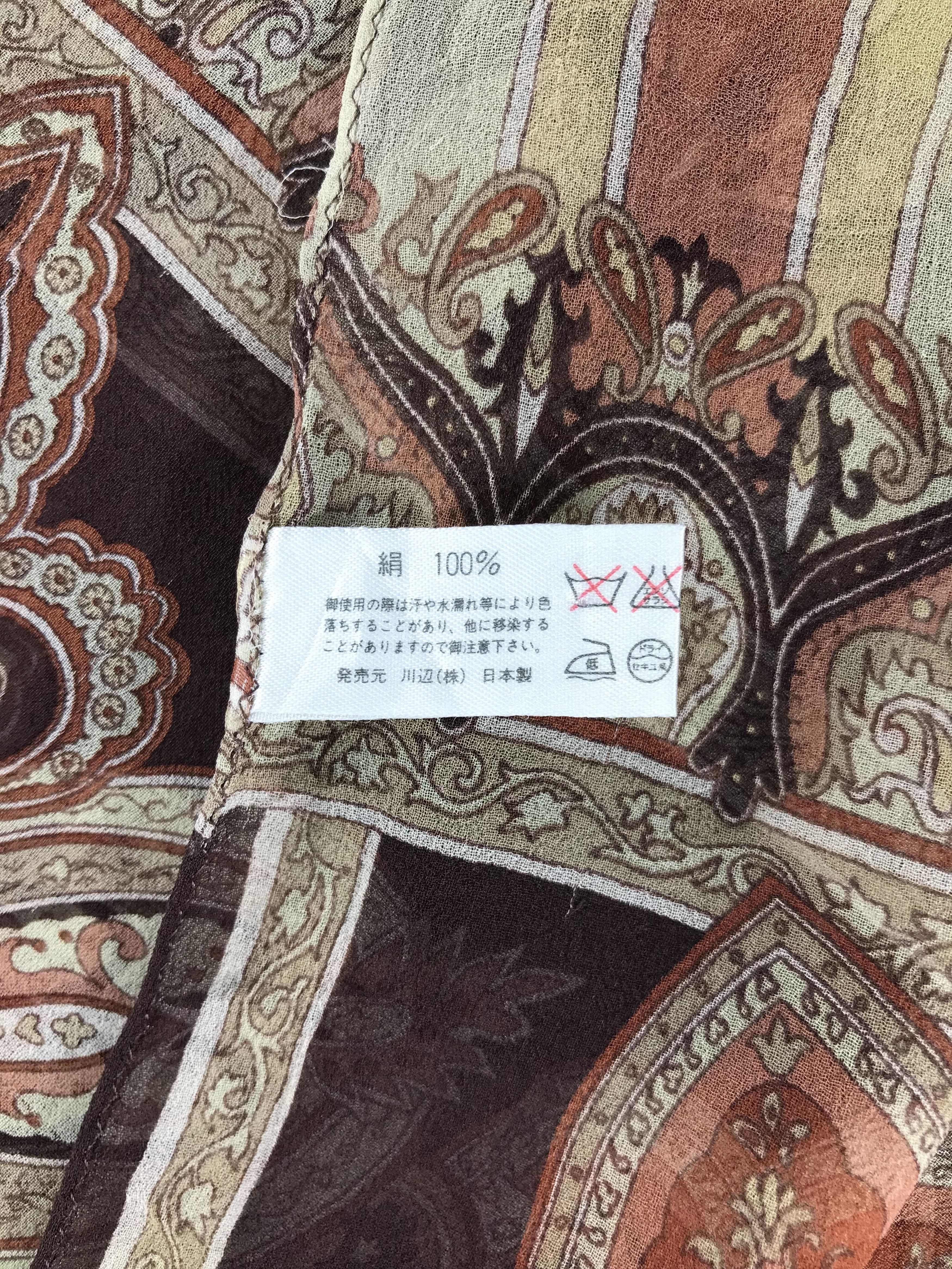 Vintage Vintage Silk Scarf Size ONE SIZE - 4 Thumbnail
