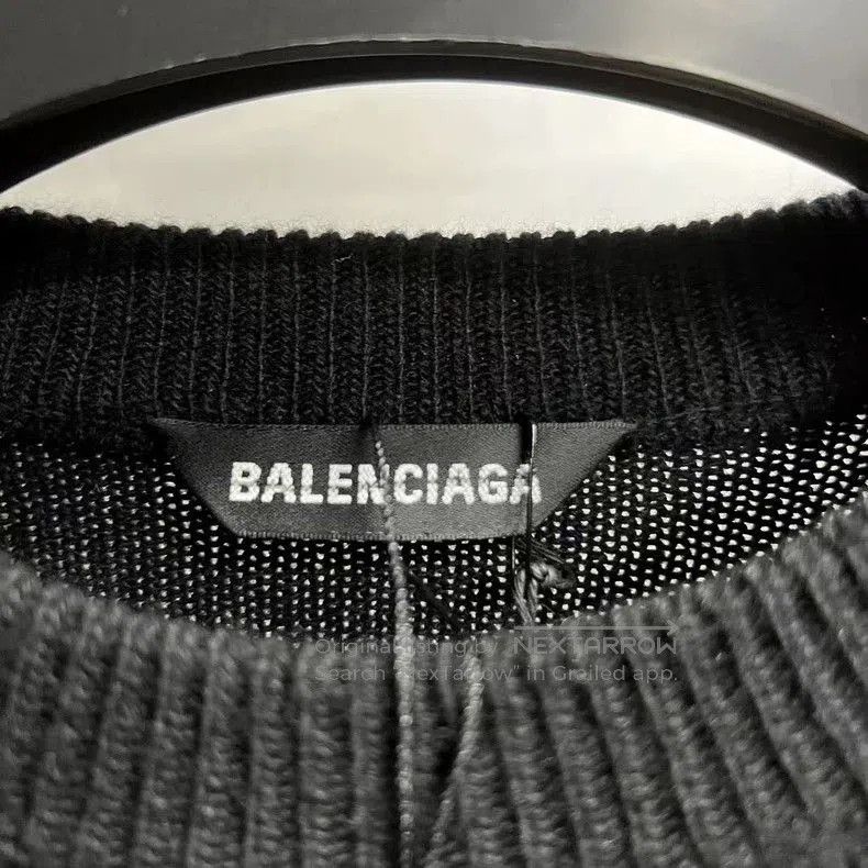 Balenciaga Balenciaga Black Cashmere Logo Sweater. Size US L / EU 52-54 / 3 - 4 Thumbnail