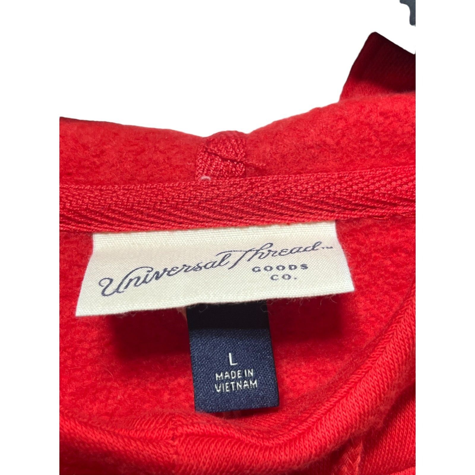 Other Universal Thread - Women's Long Sleeve Hooded Sweater - Red Size L / US 10 / IT 46 - 9 Thumbnail