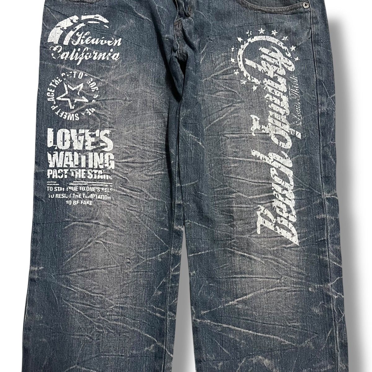 If Six Was Nine VINTAGE NYLAUS DOUBLE WAIST STONE WASH DENIM PANT Size US 32 / EU 48 - 3 Thumbnail