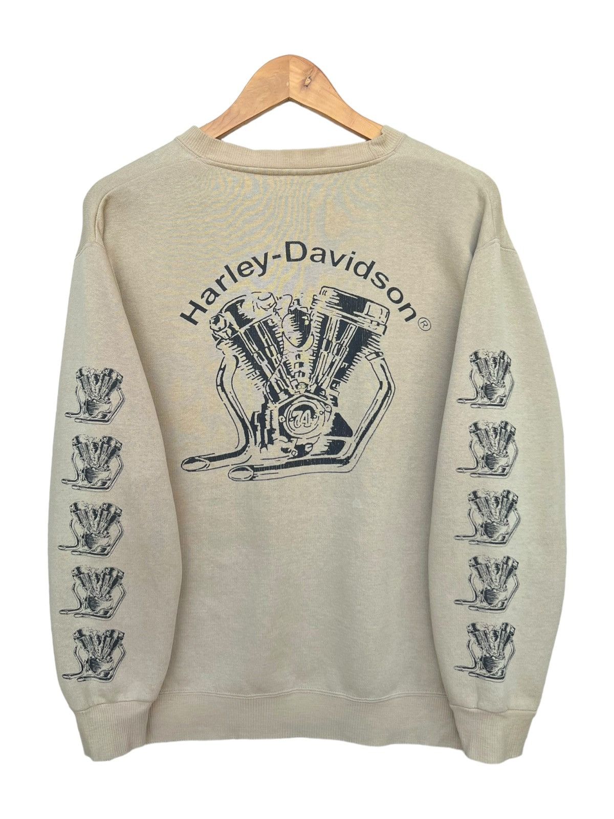 Harley Davidson Y2k Harley Davidson Loud Pipe Save Lives Baggy Sweatshirt Size US S / EU 44-46 / 1 - 4 Thumbnail