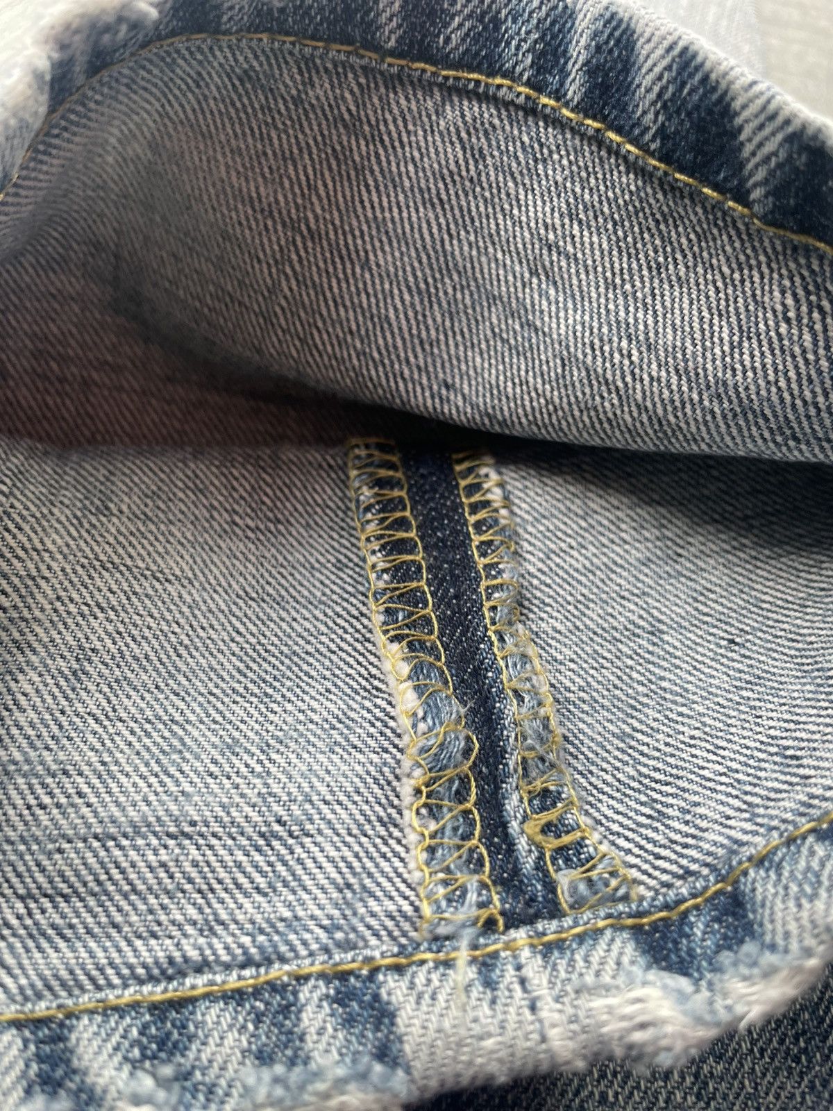 Lee Vintage Lee Distresed Denim Size US 31 - 15 Thumbnail