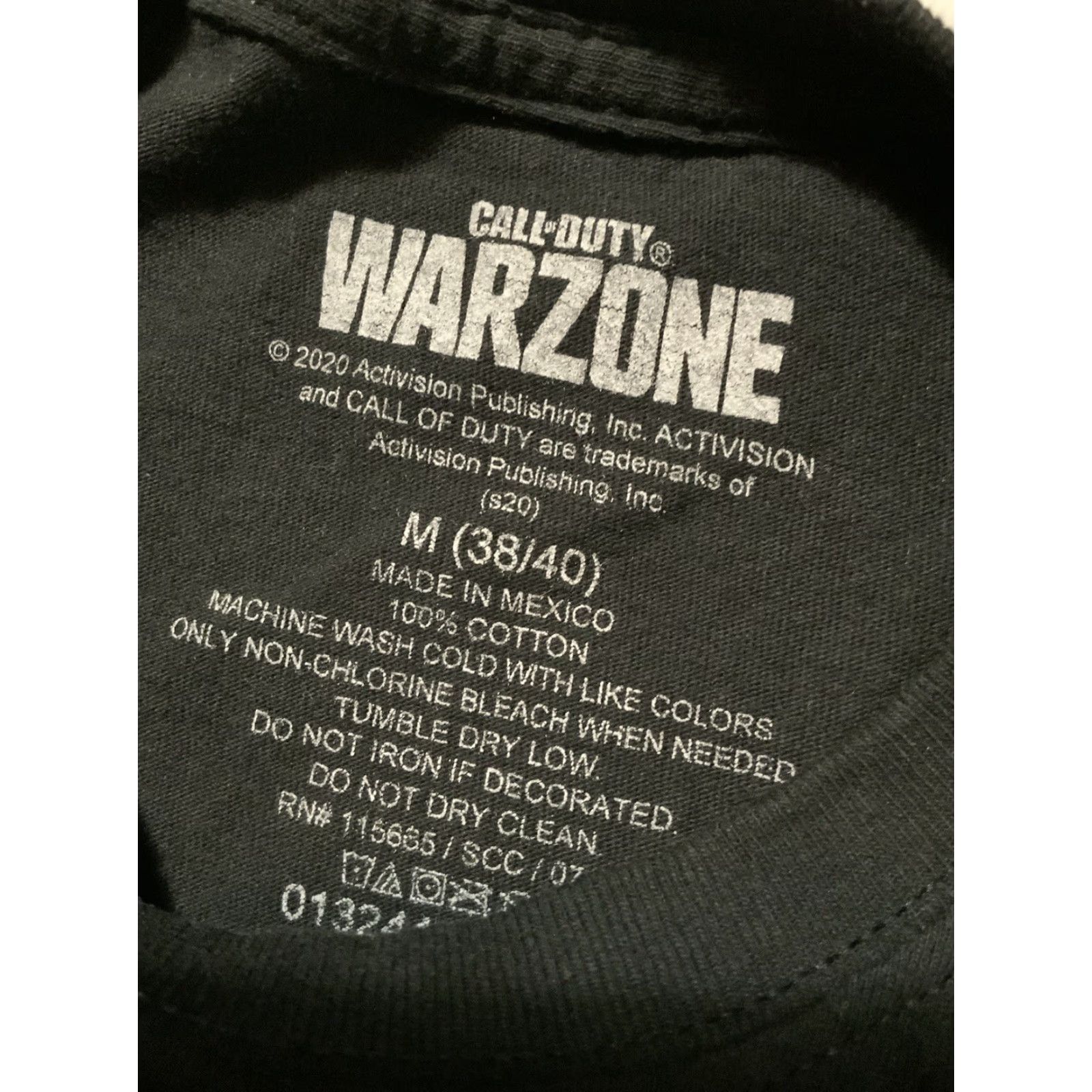 Vintage Call Of Duty Warzone Skull Video Game Official Burger Town Black T-Shirt M Size US M / EU 48-50 / 2 - 6 Thumbnail