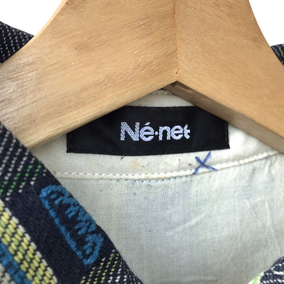 Ne-Net Japan Issey Miyake Design Embroidery Flannel Shirt