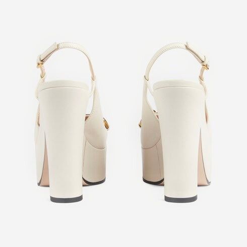 Gucci o1s1wg110125 High Heel Pumps in White Size US 9.5 / IT 39.5 - 3 Thumbnail
