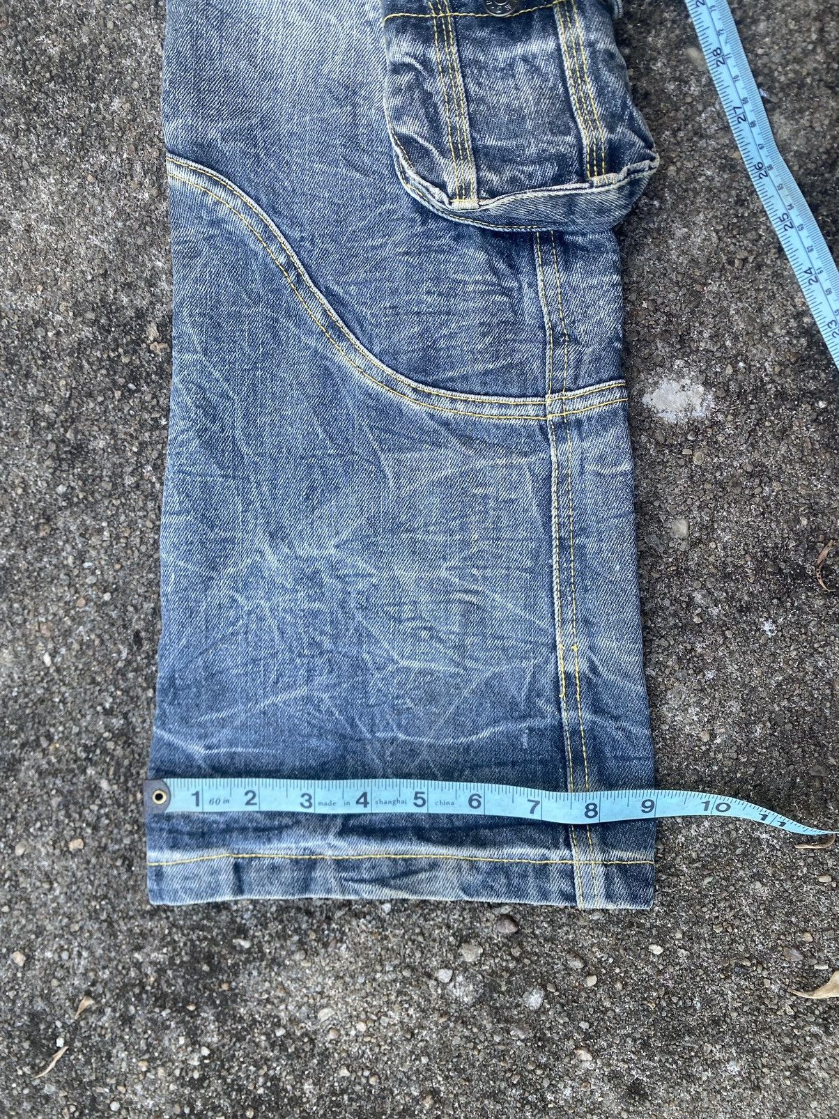 Japanese Brand Zerosail distressed tactical jeans ripped knee punk style Size US 30 / EU 46 - 14 Thumbnail