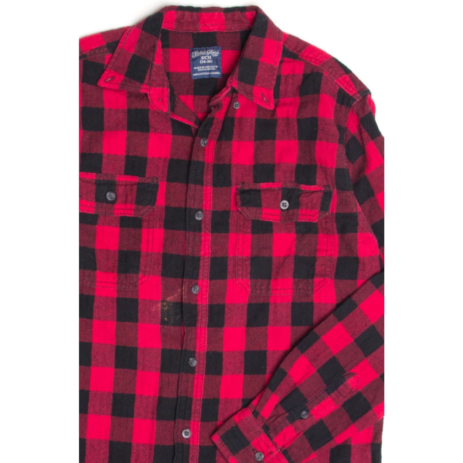 Faded Glory VINTAGE Faded Glory Shirt Red Plaid Flannel Small Wool? (Note: cotton material) Size US S / EU 44-46 / 1 - 2 Thumbnail