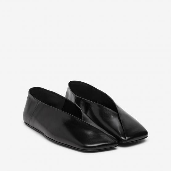 Jil Sander o1s22i1n0125 Square Ballet Flats in Black Size US 8 / IT 38 - 3 Thumbnail