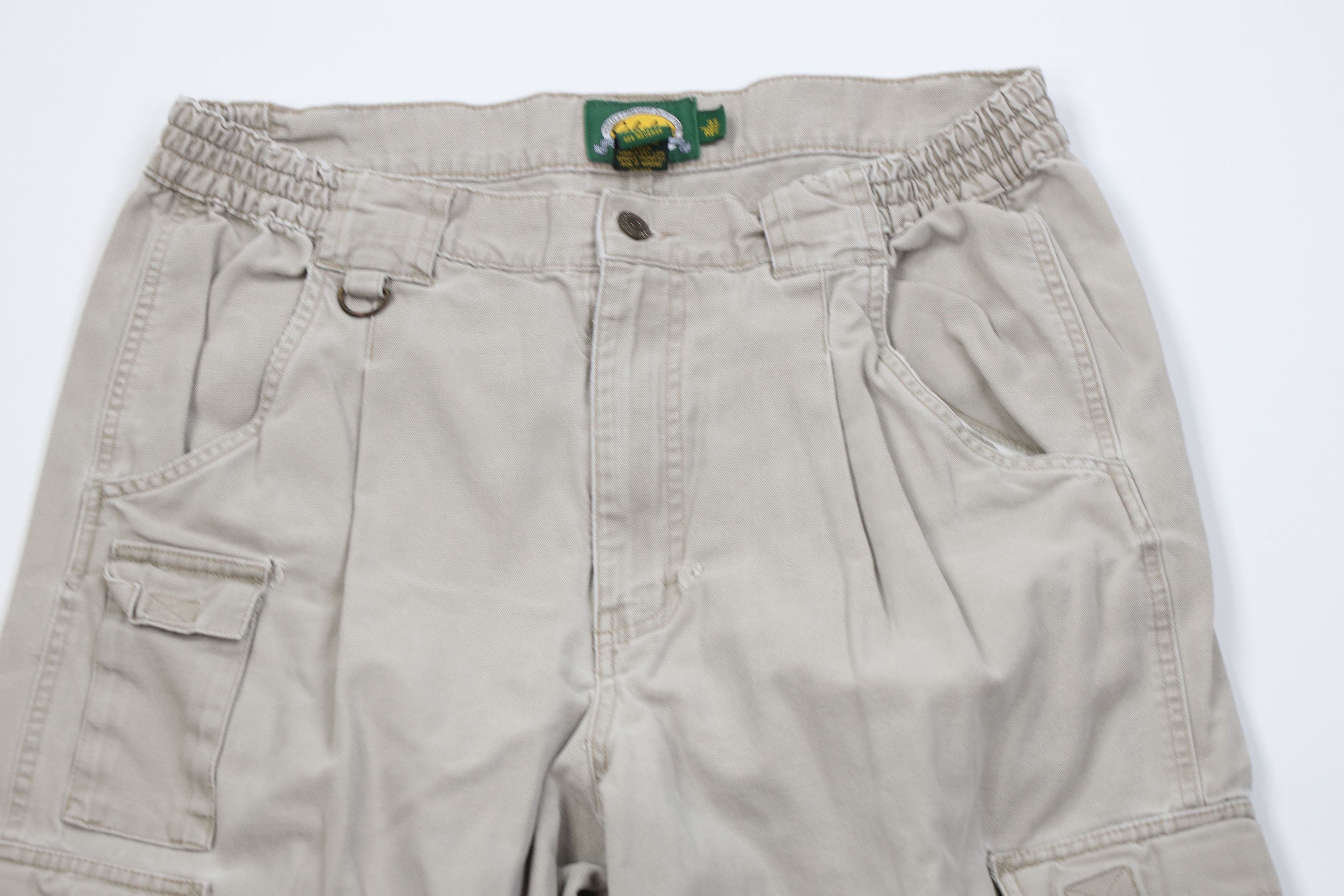 Cabelas Vintage 90s Cabelas Double Knee Wide Leg Cargo Pants Canvas Size US 33 - 2 Thumbnail
