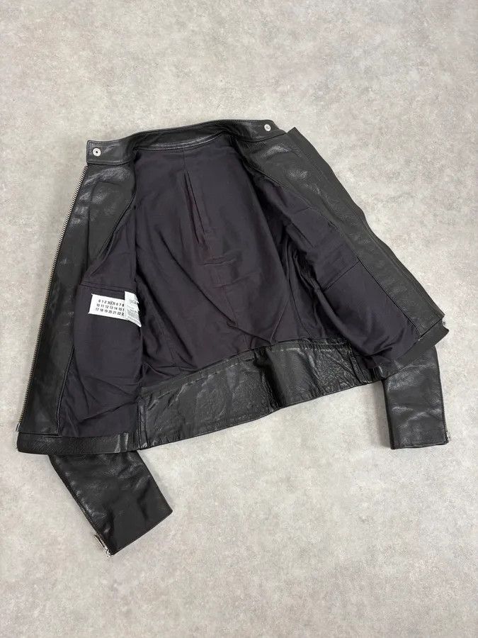 Maison Margiela SS2005 Maison Martin Margiela Black 5 Zip Biker Leather Jacket Size S / US 4 / IT 40 - 7 Thumbnail