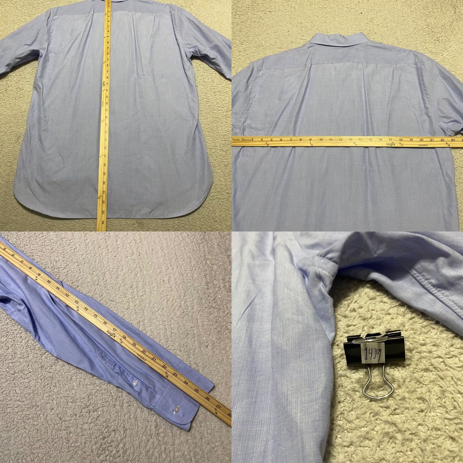 J.Crew J.CREW Ludlow Button-Up Shirt XL Blue Cotton Spandex Regular Mens Modern Classic Size US XL / EU 56 / 4 - 8 Thumbnail