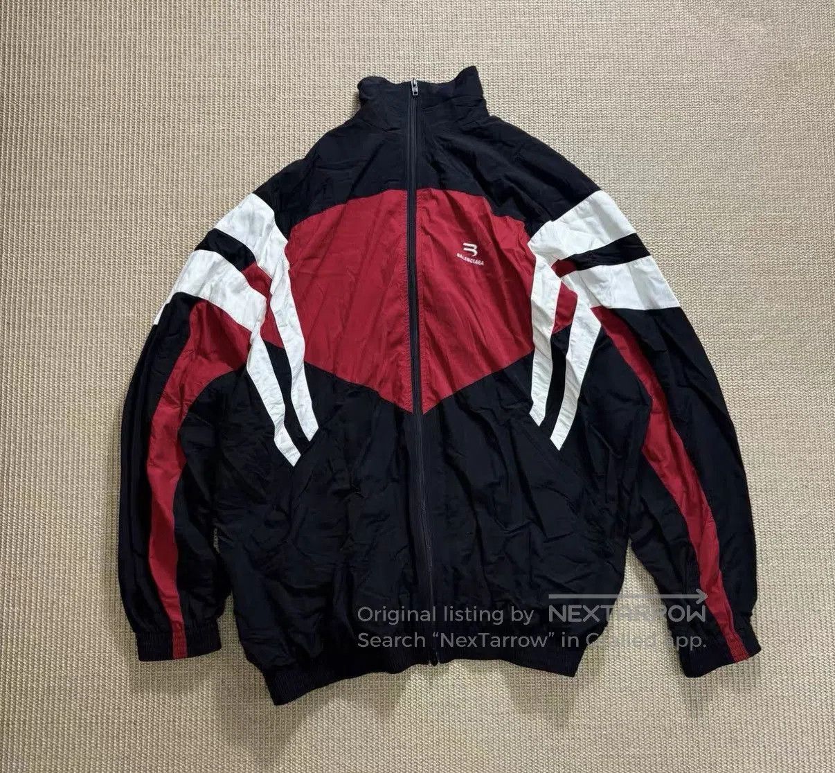 Balenciaga Red Color Block Light Jacket Size L. Size US L / EU 52-54 / 3 - 1 Thumbnail