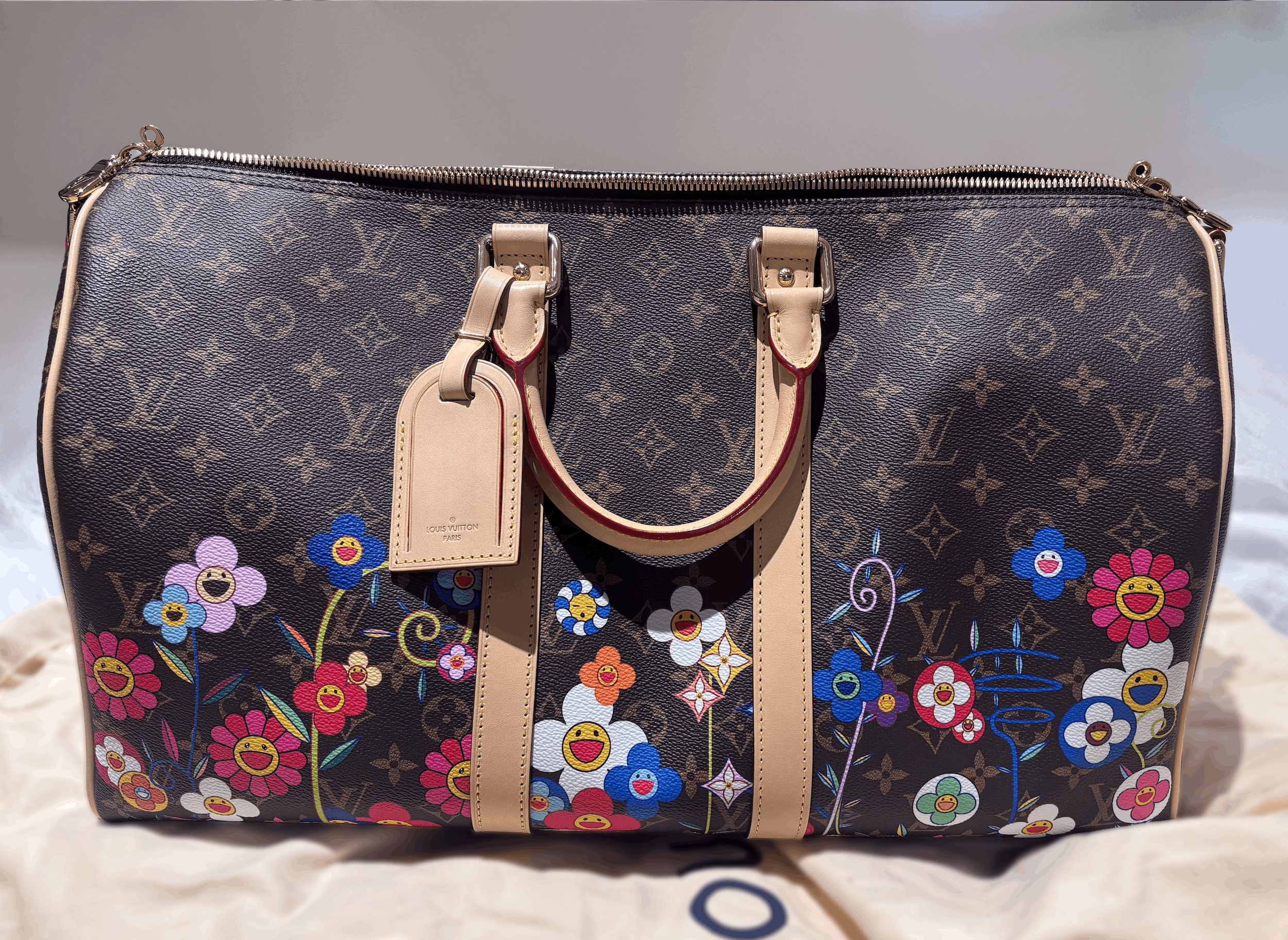 Louis Vuitton Louis Vuitton x Keepall Bandoulière 50 Takashi Murakami New Size ONE SIZE - 1 Thumbnail