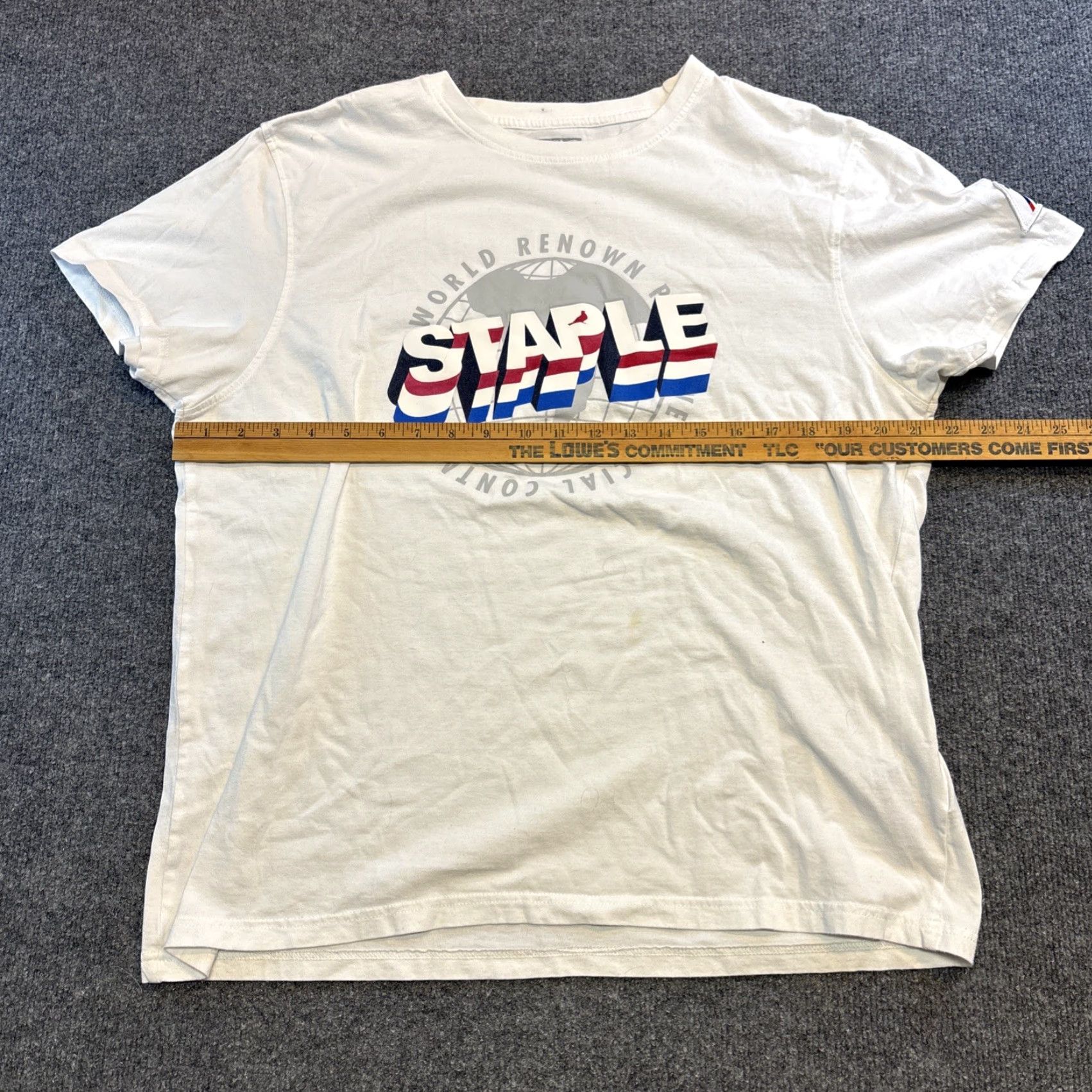 Vintage Staple World Renown Pigeon T Shirt Men Large White Graphic Print 3D Cotton Size US L / EU 52-54 / 3 - 5 Thumbnail