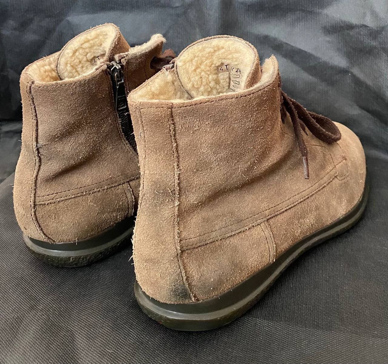 Prada 🔥 PRADA Men Brown Zip Winter Boots Sz. UK 6.5 US 7.5 EU 40.5 Size US 7.5 / EU 40-41 - 12 Thumbnail