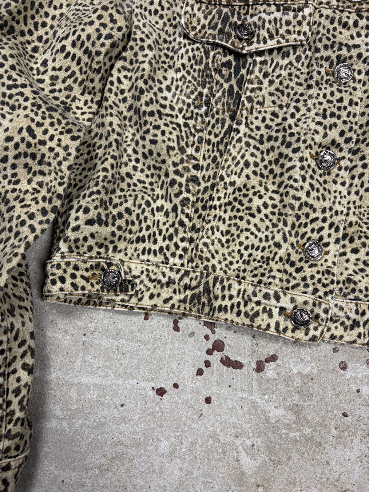 Roberto Cavalli Vintage 1990s Roberto Cavalli Leopard Animal Print Jacket Size S / US 4 / IT 40 - 6 Thumbnail