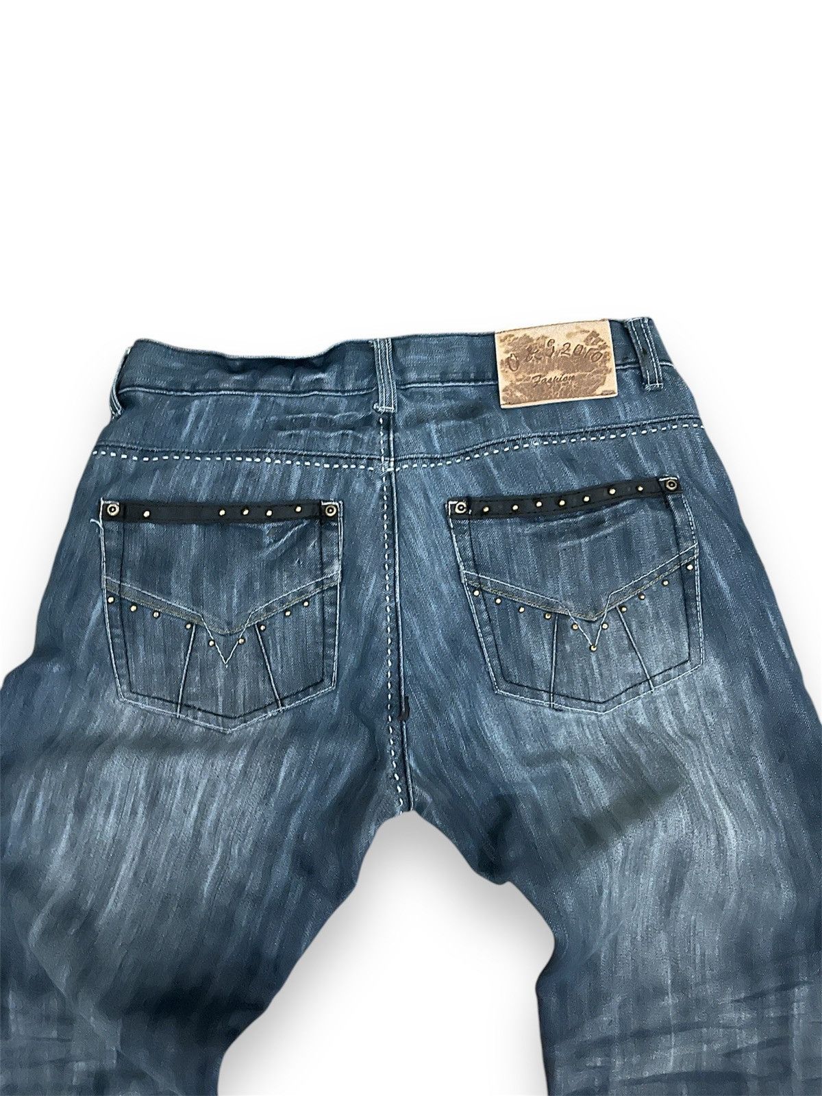 Japanese Brand × Vintage Vintage Y2K Style Studded Jeans Size US 34 / EU 50 - 2 Thumbnail