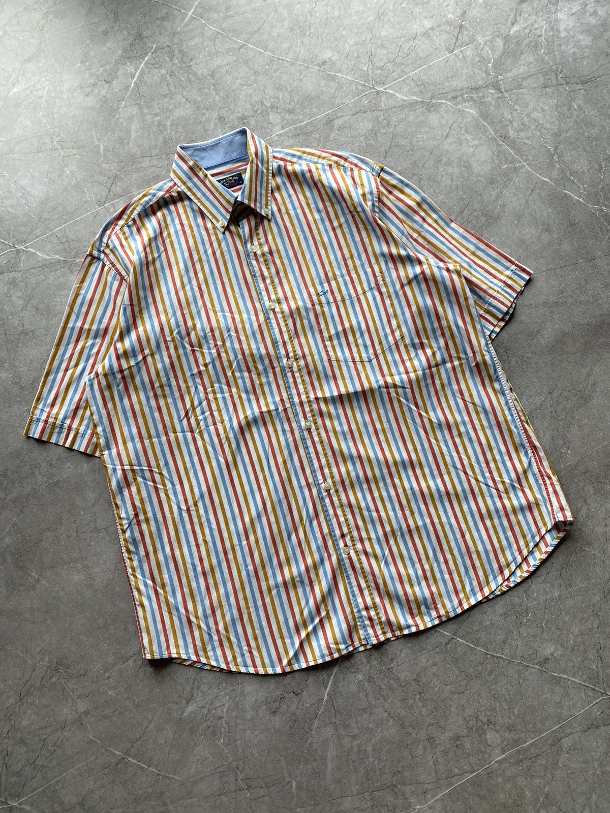 Paul & Shark Paul & Shark Vintage Yachting Royal Club Shirt Button Up Size US XL / EU 56 / 4 - 1 Thumbnail