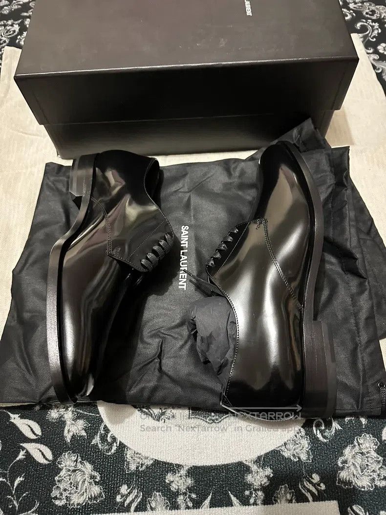 Saint Laurent Paris Saint Laurent Paris Classic Black Leather Shoes i Size US 8 / EU 41 - 3 Thumbnail