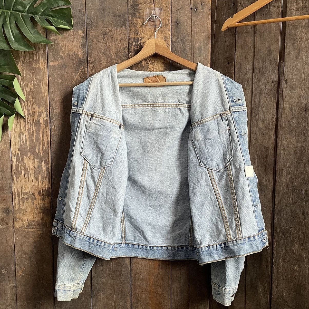Levi's × Vintage Vintage 90’s Levis Denim Trucker Jacket Size US S / EU 44-46 / 1 - 3 Thumbnail