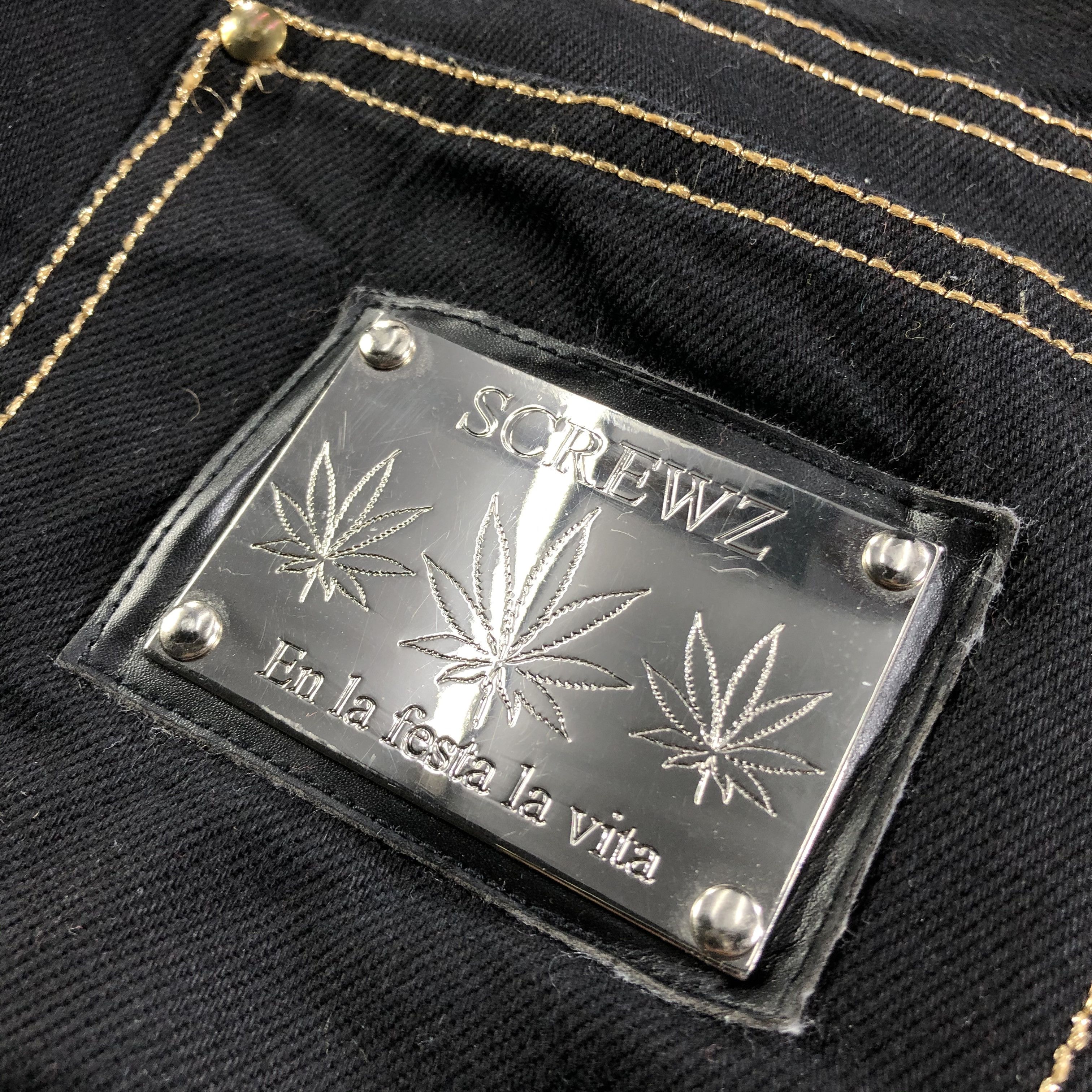Japanese Brand Japanese Brand Screwz Black Jeans KJ2022 Size US 32 / EU 48 - 5 Thumbnail
