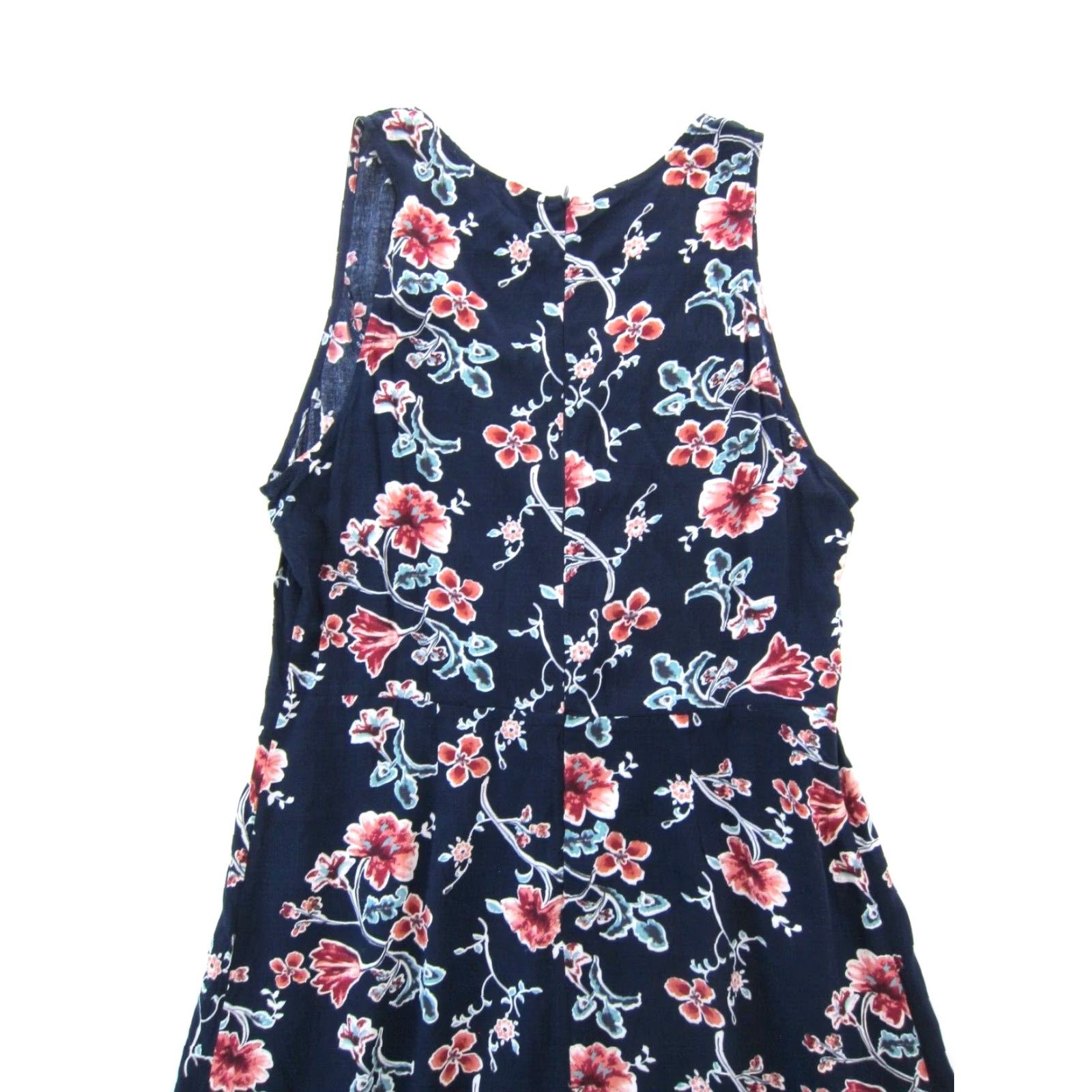 Vintage Lumiere Anthropologie Floral Long Maxi Tank Sun Dress Blue L 100% Rayon Women's Gown Size L / US 10 / IT 46 - 5 Thumbnail