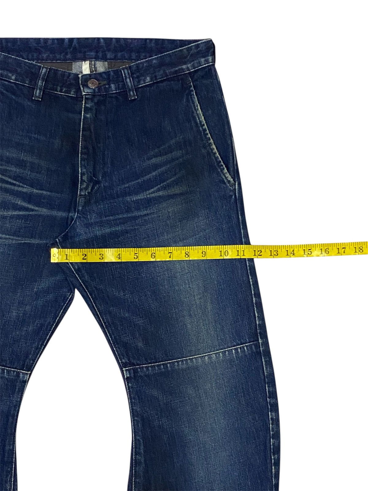 junhashimoto 💃Junhashimoto Curved Leg Flare Denim Jeans Size US 30 / EU 46 - 18 Thumbnail