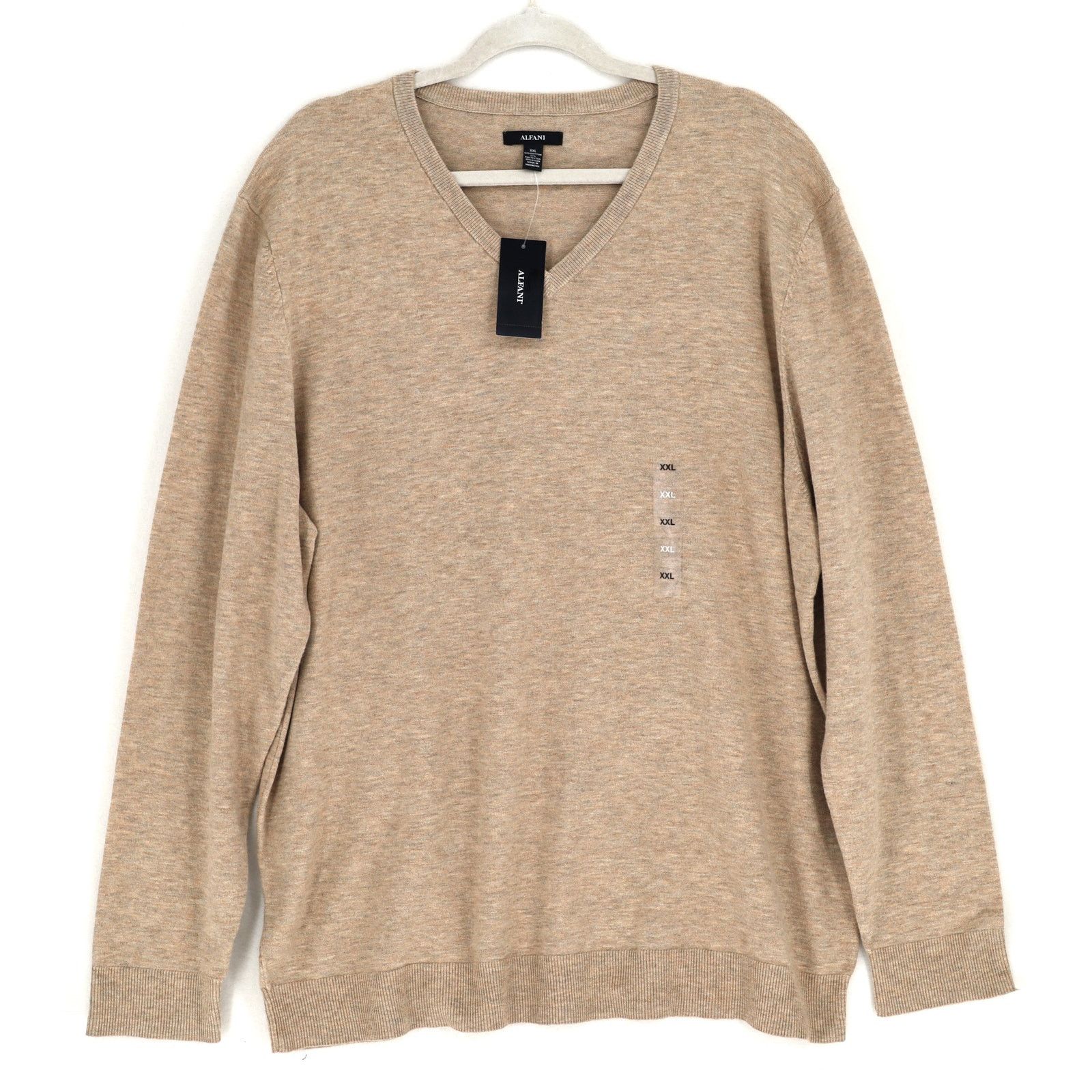 Alfani Alfani Men's Twill Cotton Knit V-Neck Sweater Size XXL Size US XXL / EU 58 / 5 - 2 Thumbnail