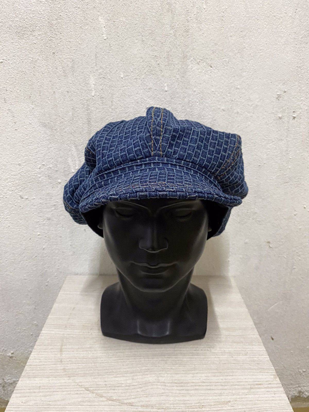 Indigo × Japanese Brand Japanese Brand Indigo Design Beret Hat Size ONE SIZE - 2 Thumbnail