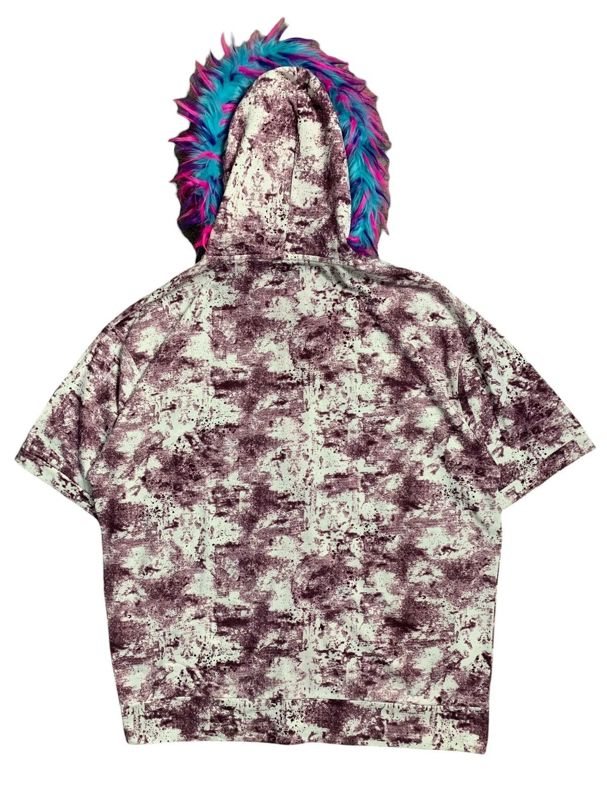 20471120 TIMESTEP ABSTRACT DOUBLE LAYER FUR ZIP HOODIE LGB STYLE Size US XXL / EU 58 / 5 - 2 Thumbnail