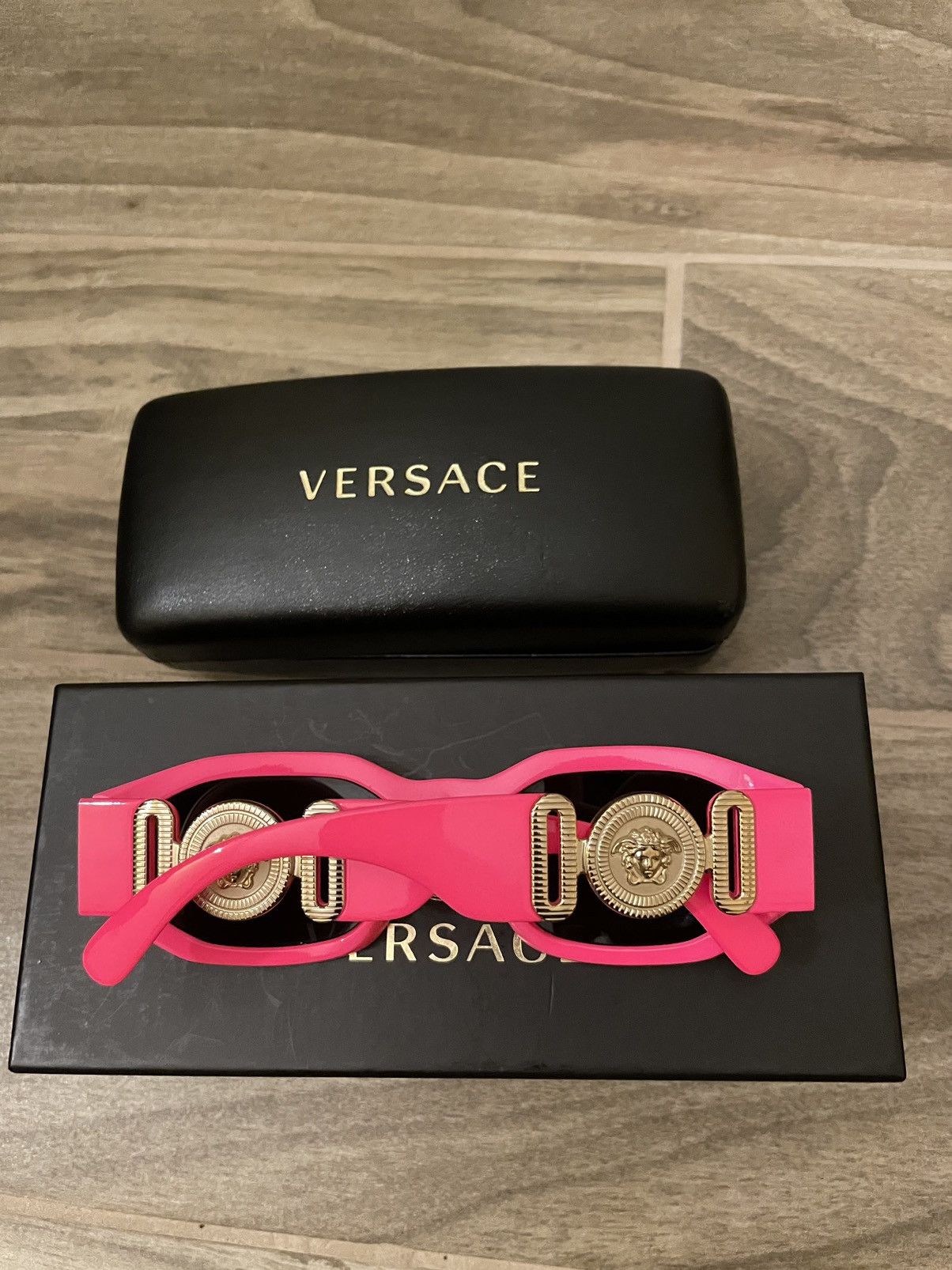 Versace SOLD-Pink Versace Sunglasses Size ONE SIZE - 2 Thumbnail