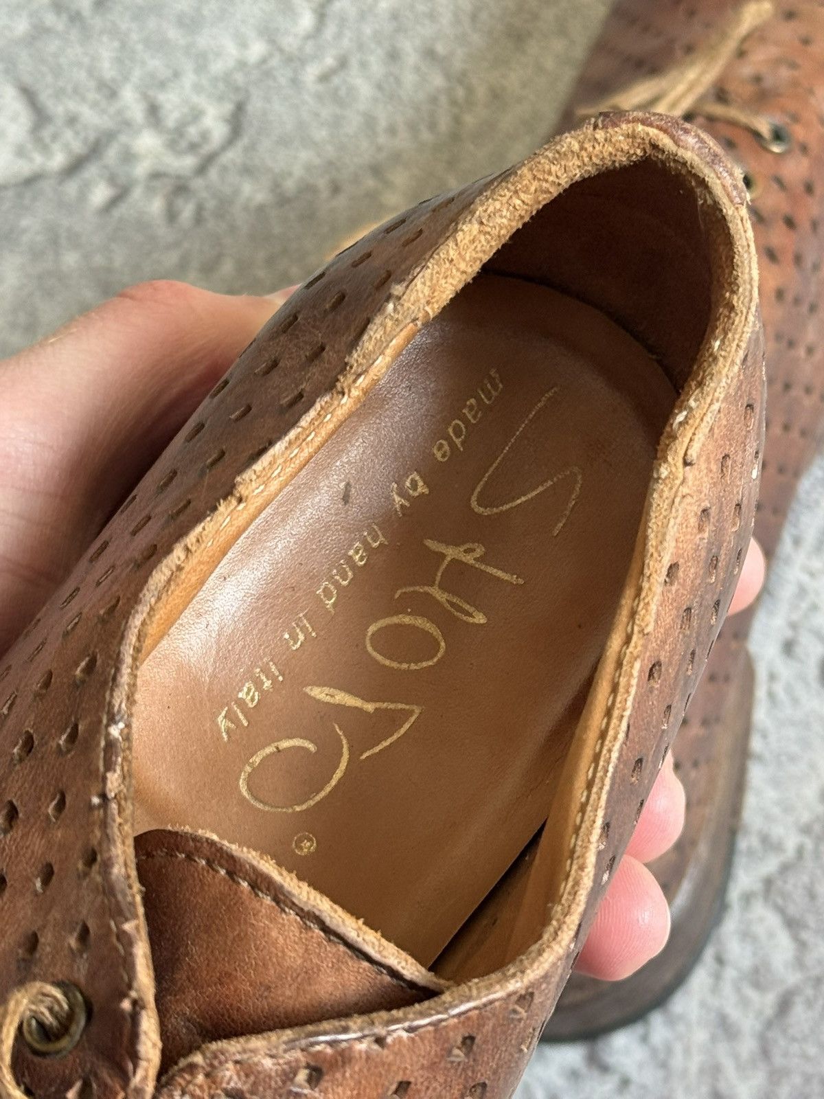 Shoto Shoto 37size leather handcrafted low top shoes boots retro Size US 7 / IT 37 - 19 Thumbnail