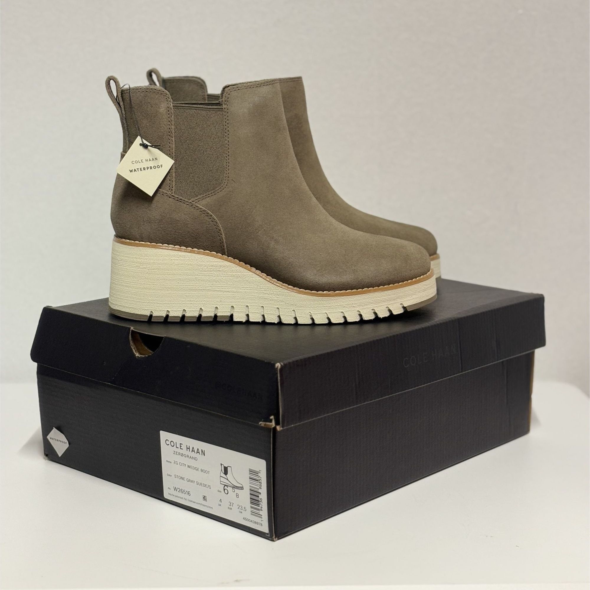Cole Haan COLE HAAN / ZG City / Waterproof / Suede / Wedge / Ankle Boo Size US 8 / IT 38 - 8 Thumbnail