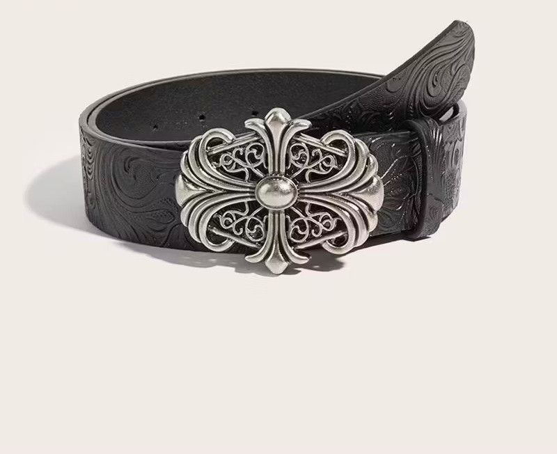 PPFM Black punk rock retro bohemian hollow buckle belt Size ONE SIZE - 2 Thumbnail