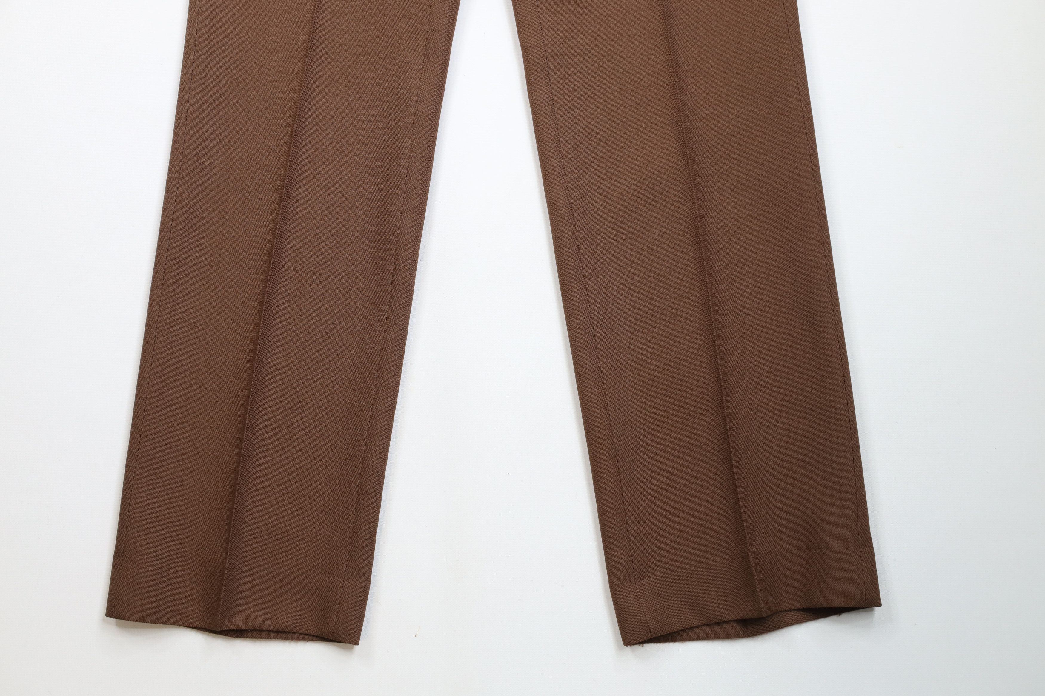 Vintage Vintage 70s Streetwear Flared Wide Leg Chino Pants Brown USA Size US 34 / EU 50 - 4 Thumbnail