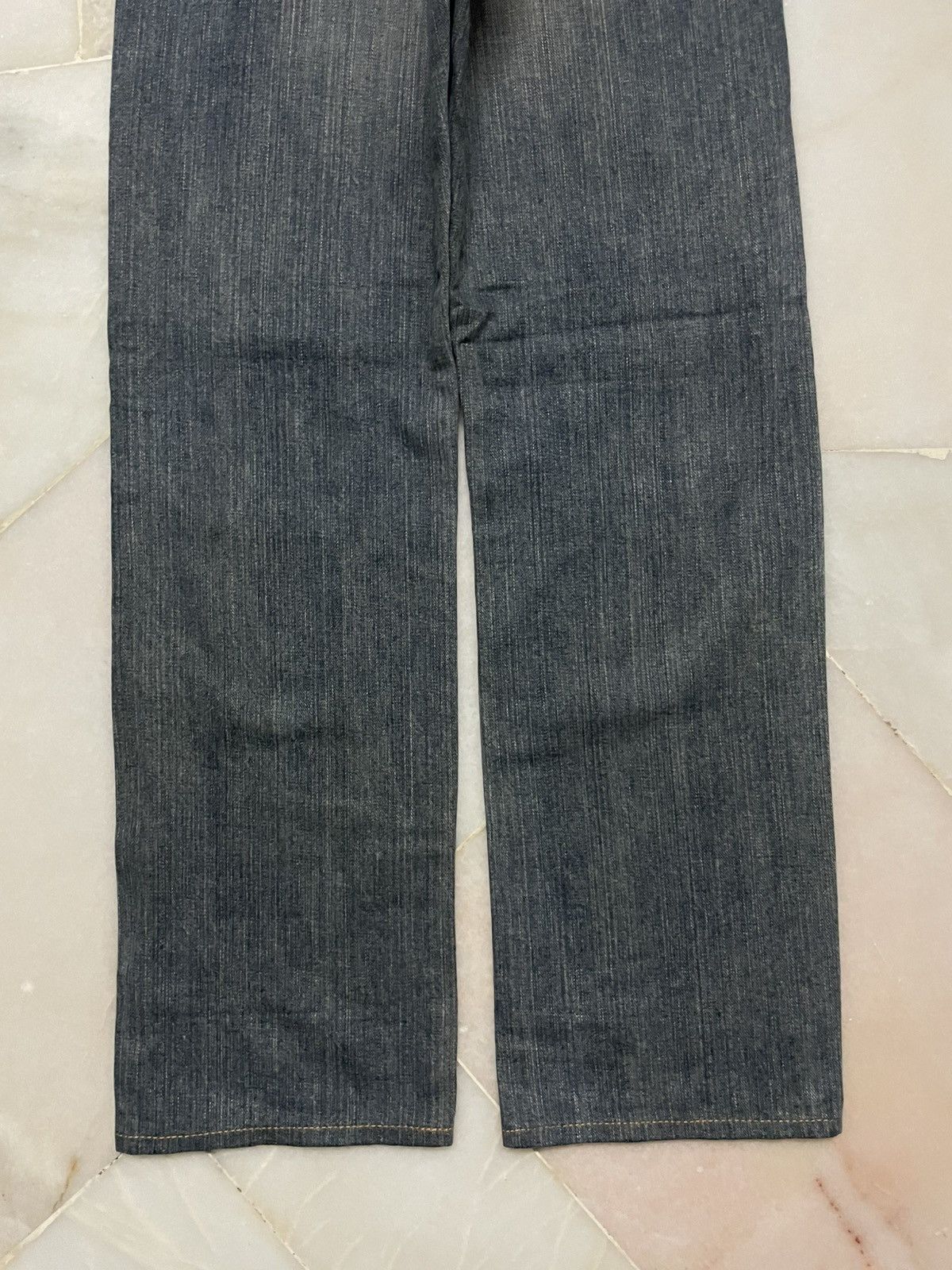 Edwin 💥Wide💥90s Style Edwin Whisker Baggy Denim Jeans Rare Size 25" / US 0 / IT 36 - 13 Thumbnail