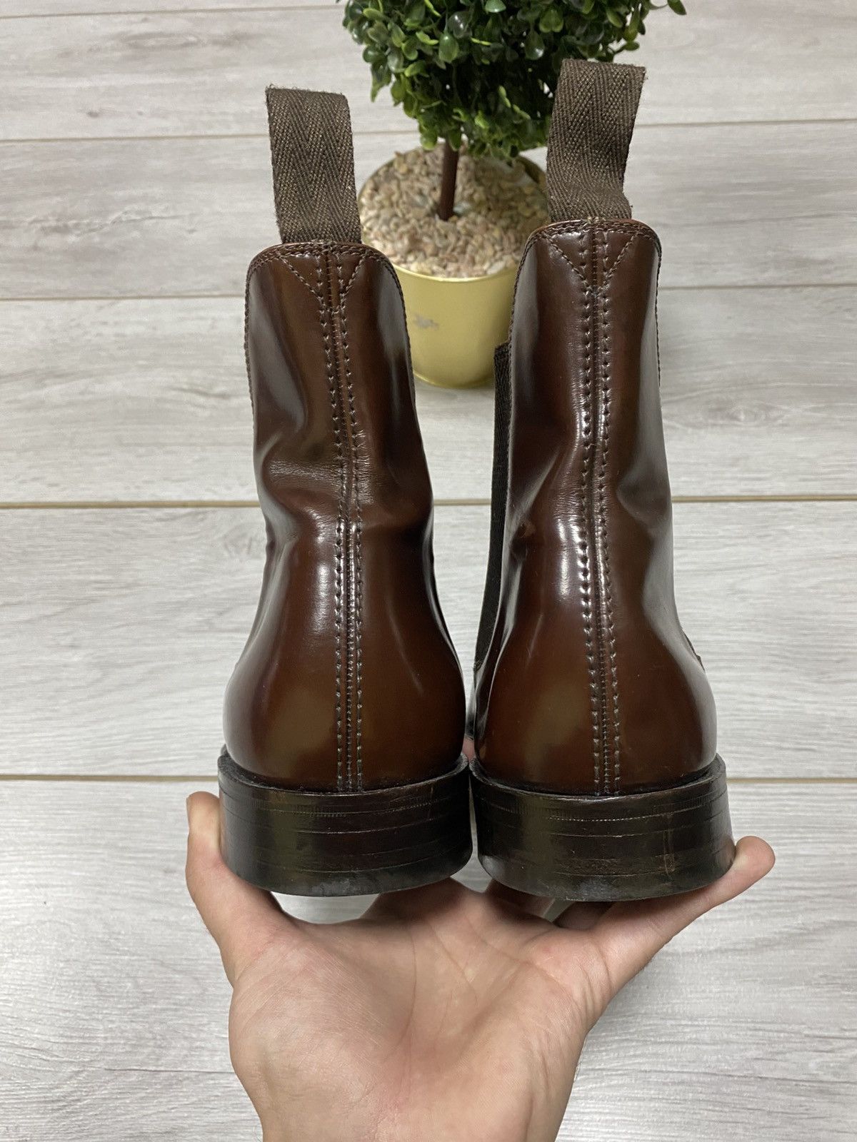 Loake Loake Wareing Leather Boots Chelsea Shoes Brown Size US 8.5 / EU 41-42 - 10 Thumbnail