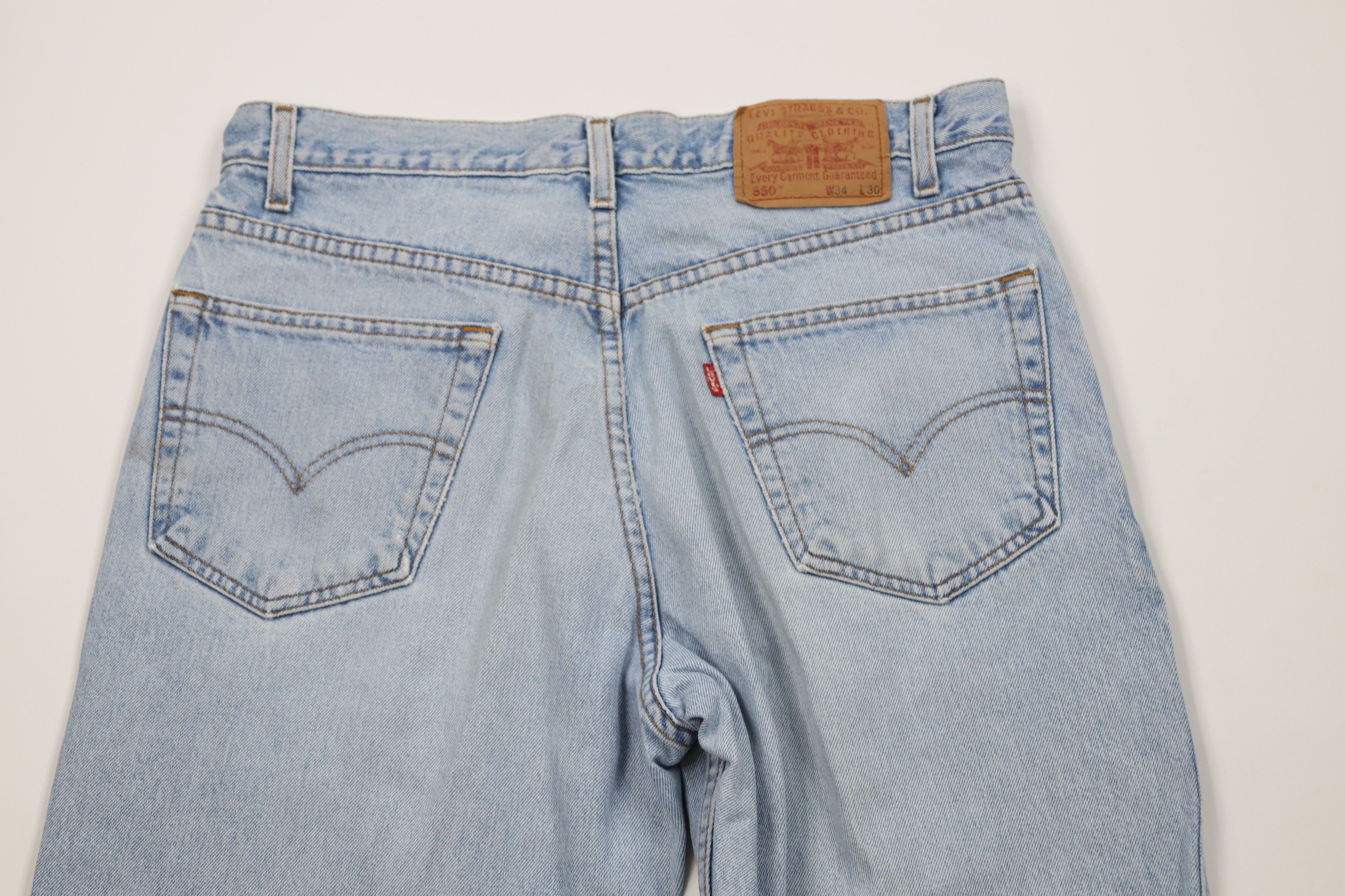 Levi's Vintage Y2K 2000 Levis 550 Relaxed Fit Denim Jeans Blue Size US 34 / EU 50 - 12 Thumbnail