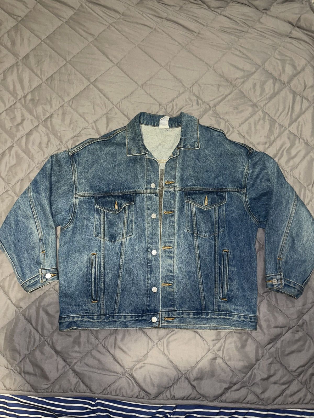 Vintage Disabled American Veterans Denim Jacket Size US L / EU 52-54 / 3 - 2 Thumbnail
