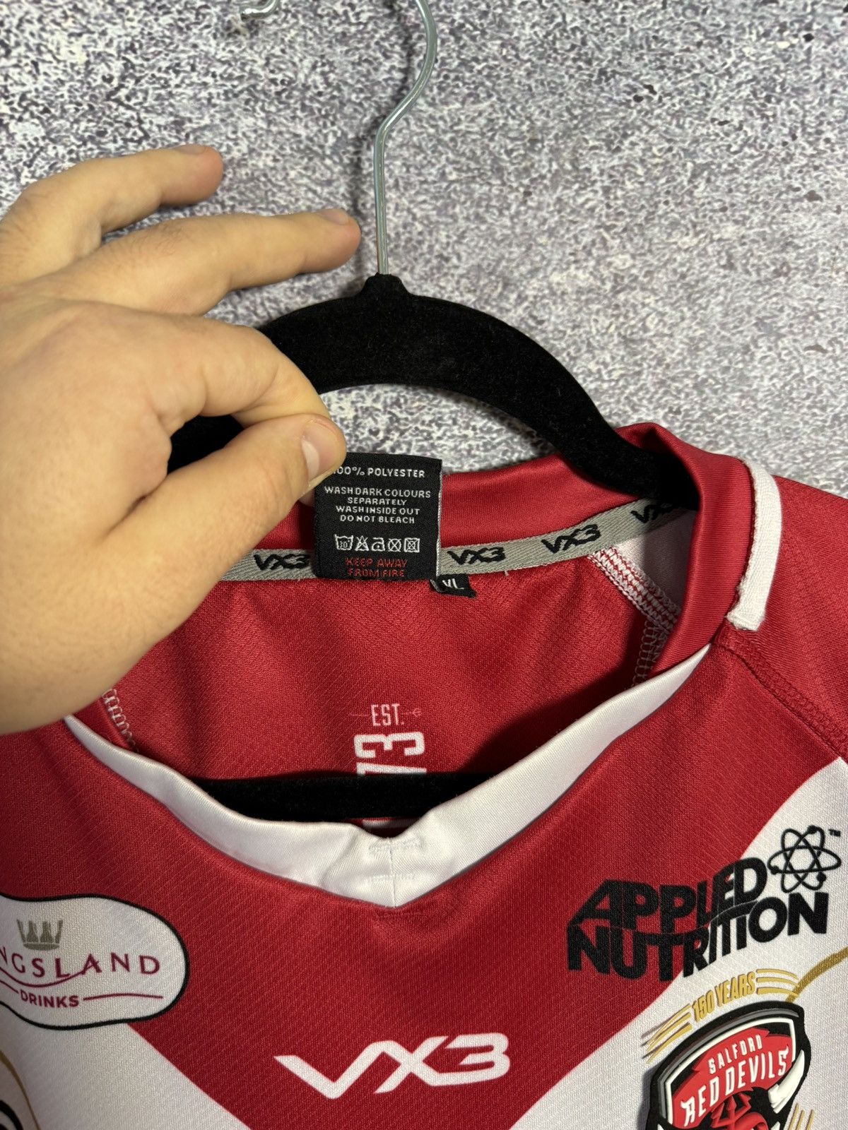 Vintage Salford Red Devils Rugby Jersey Men’s Size XL Size US XL / EU 56 / 4 - 12 Thumbnail