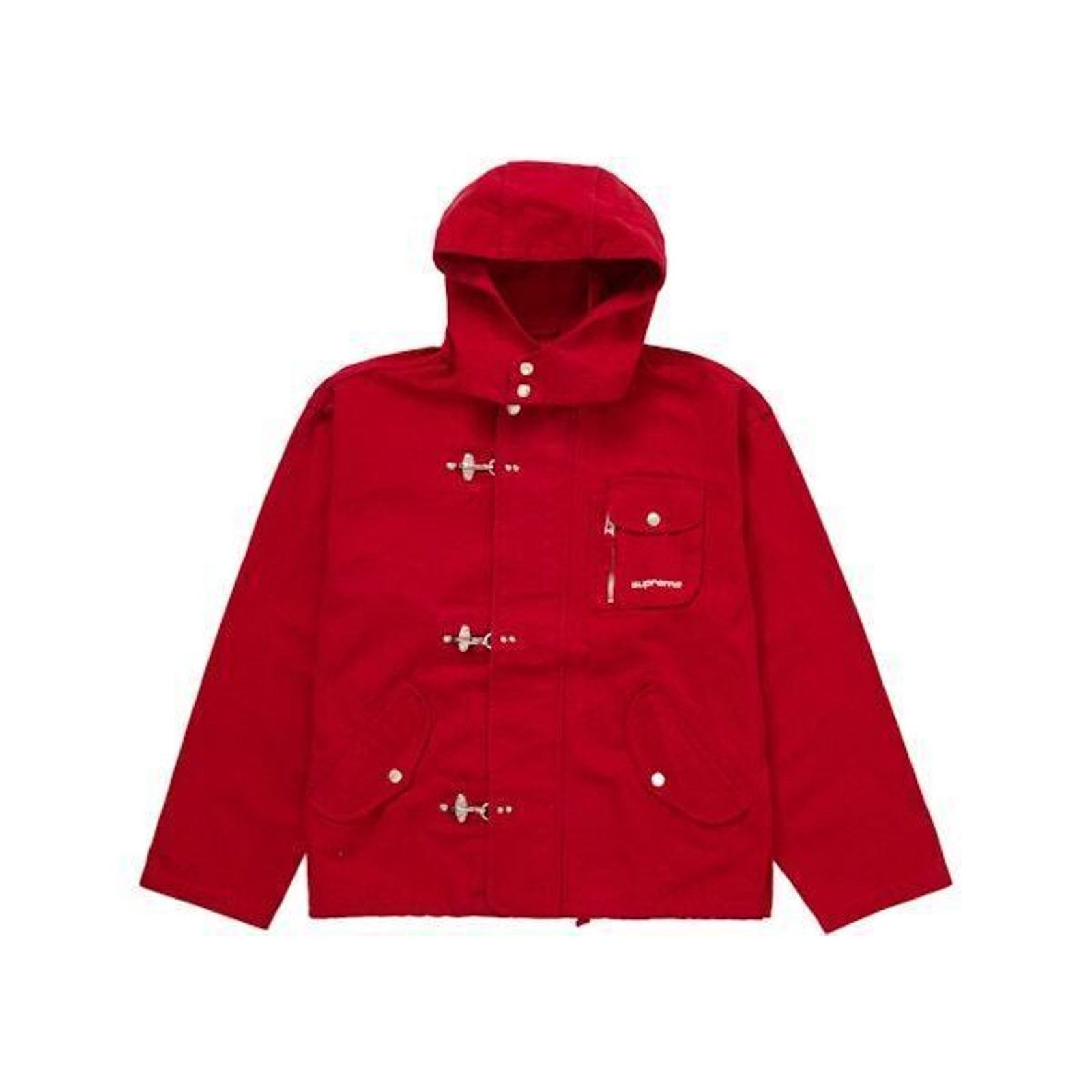 Supreme Supreme Canvas Clip Jacket Red Sz XL | Grailed