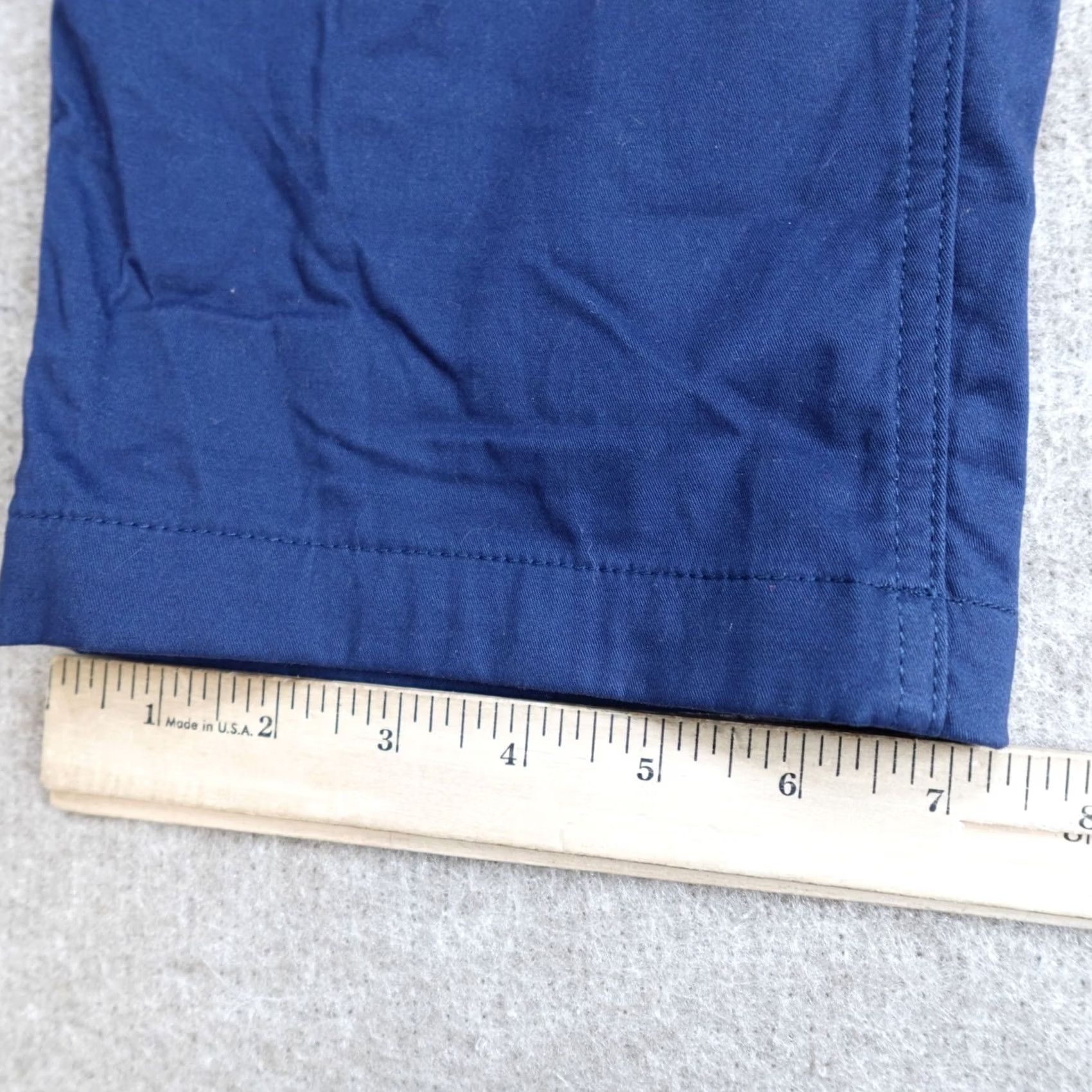 Commando Woof Clothing Mens Pants Medium Blue Lined Chino Stretch Waist Cotton Blend Straight Inseam 29 in Pockets Button Front Vac wood? Size US 31 - 6 Thumbnail