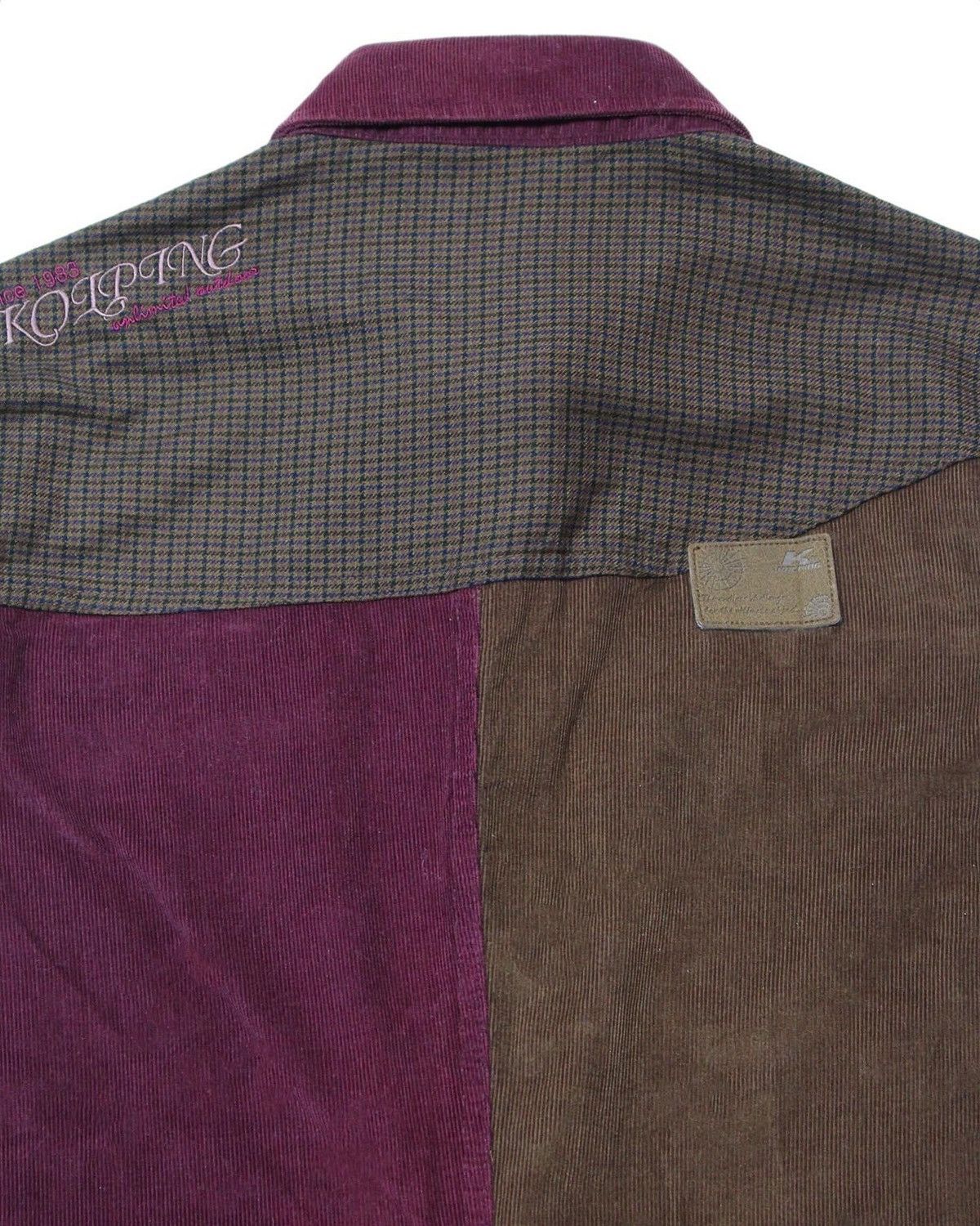 Japanese Brand 2000S KOLPING PATCHWORK CORDUROY SHIRT Size US L / EU 52-54 / 3 - 4 Thumbnail