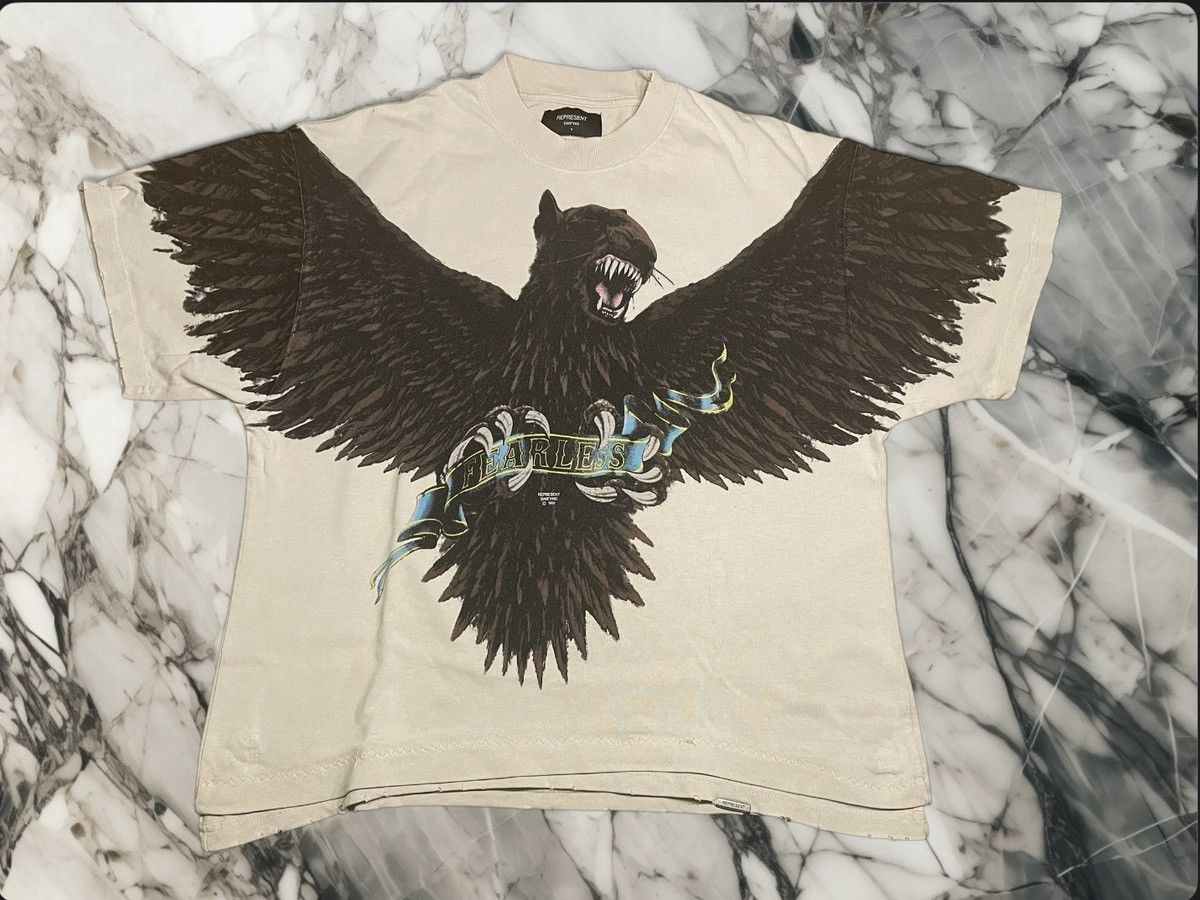 Represent Clo. Represent Medium Terrier Eagle Vintage Beige Tee Size US M / EU 48-50 / 2 - 1 Thumbnail